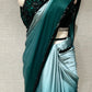 🗽Green fancy designer saree