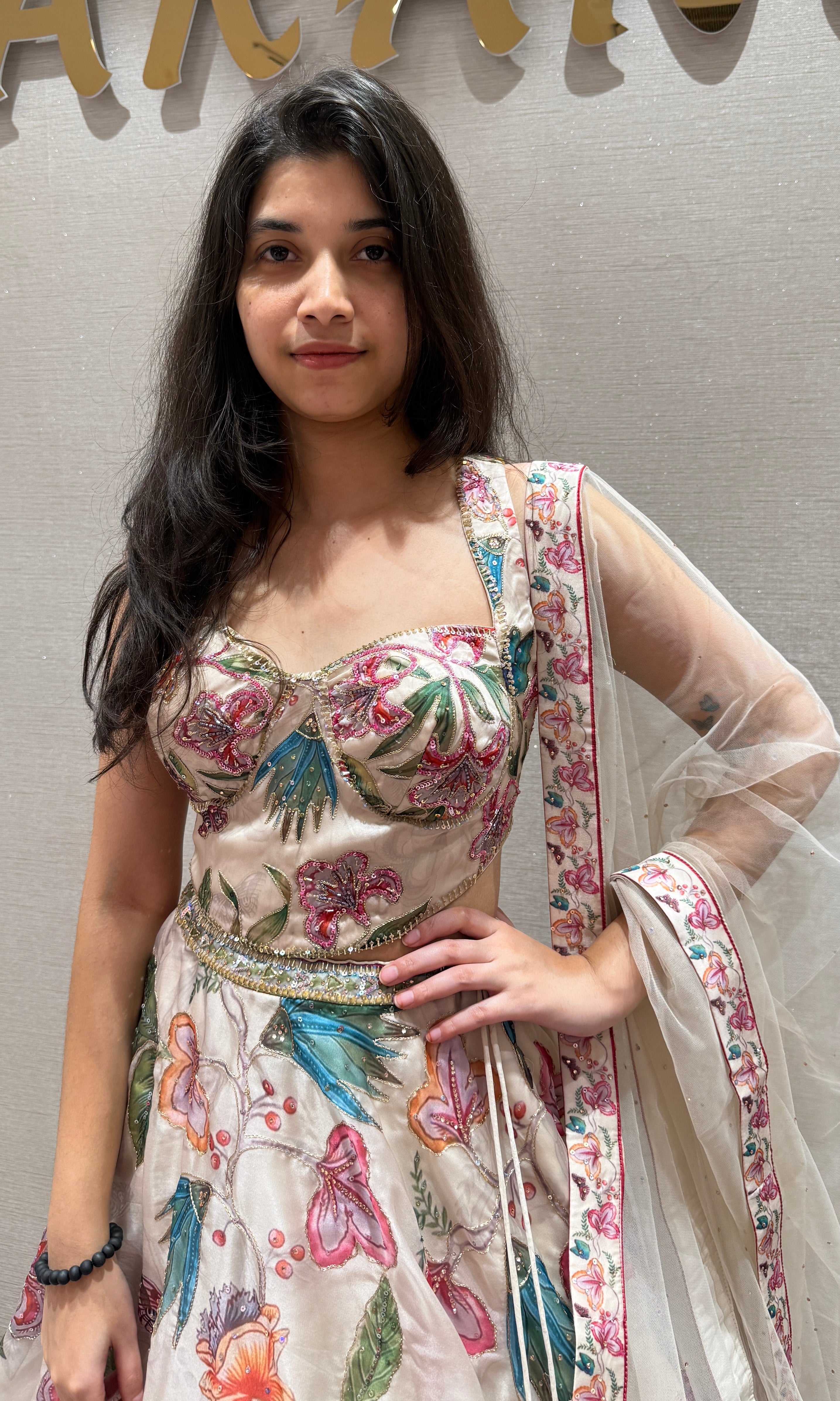Fawn FloraL Ensemble LEHENGA