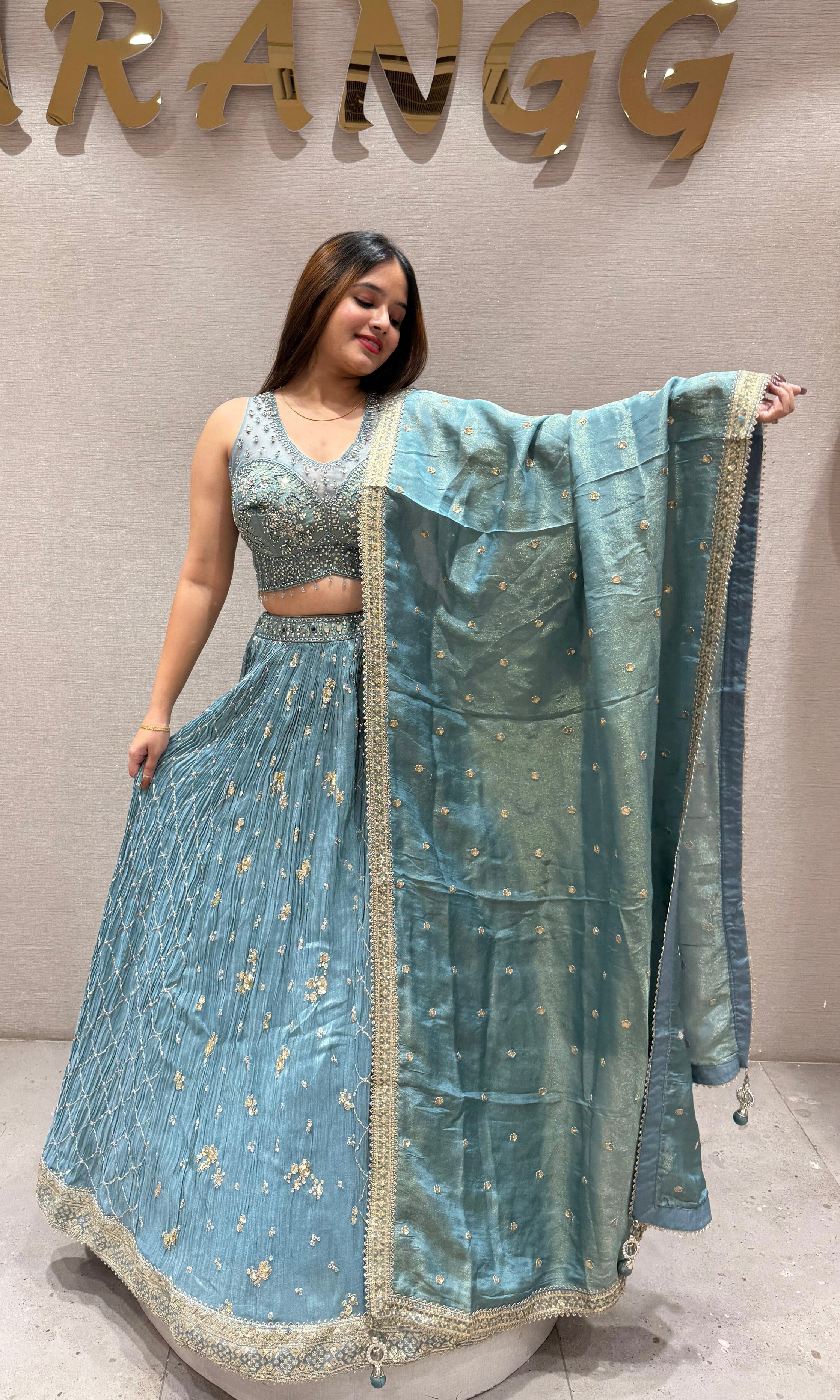 Grey Lehenga