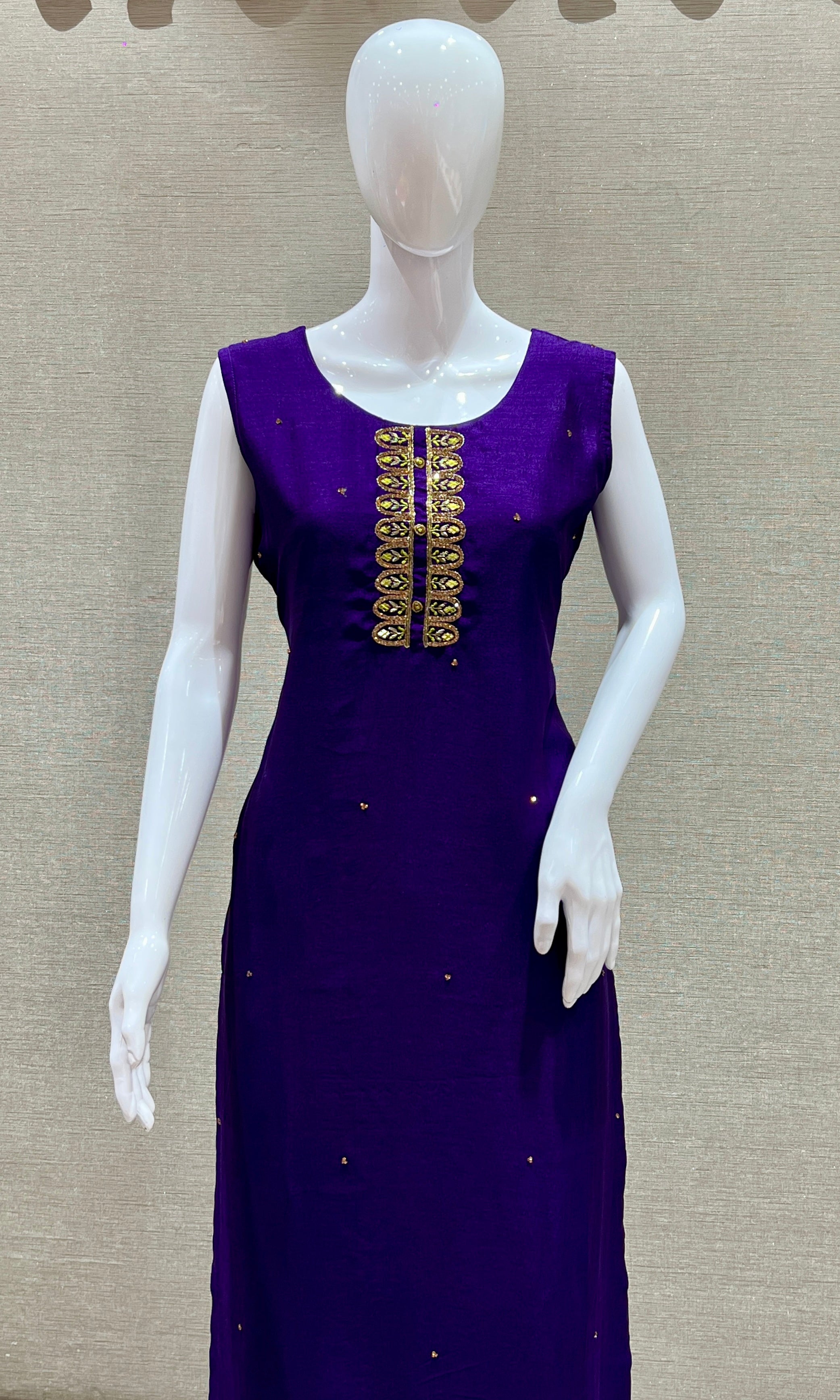 Purple kurta set