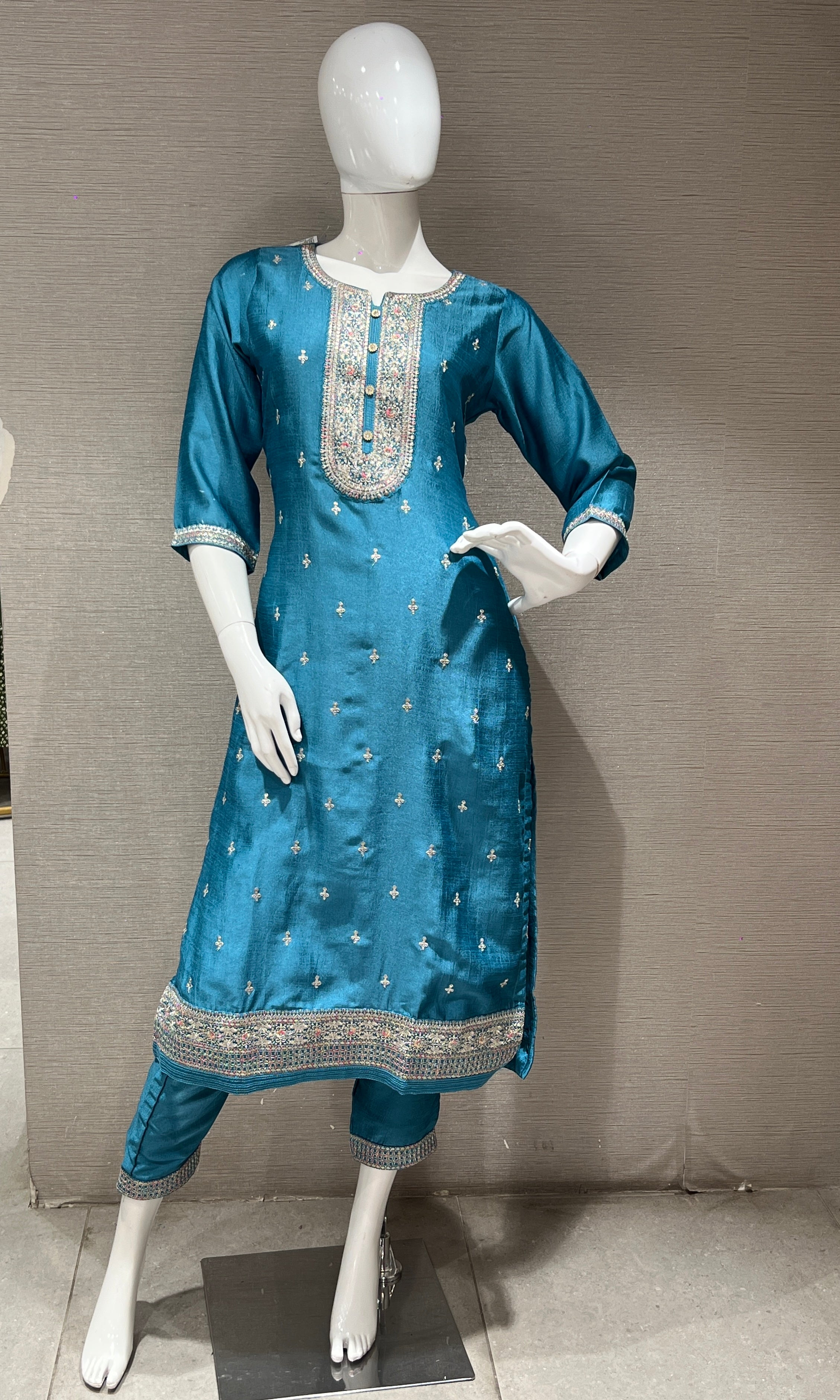 Blue kurta set