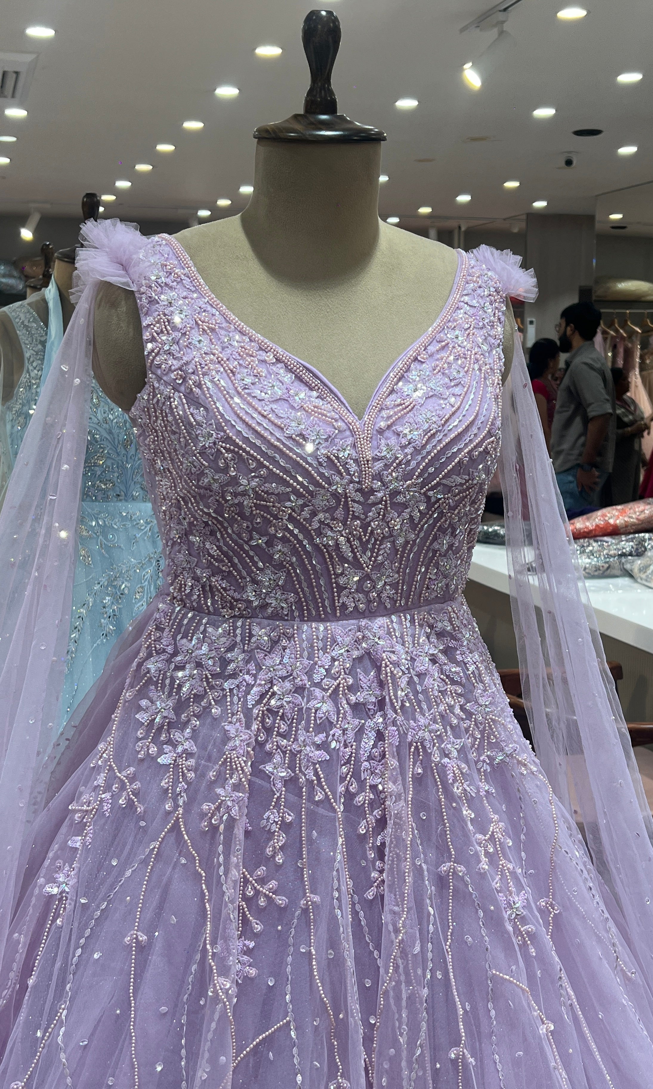 Light Purple Crystal Bloom Gown