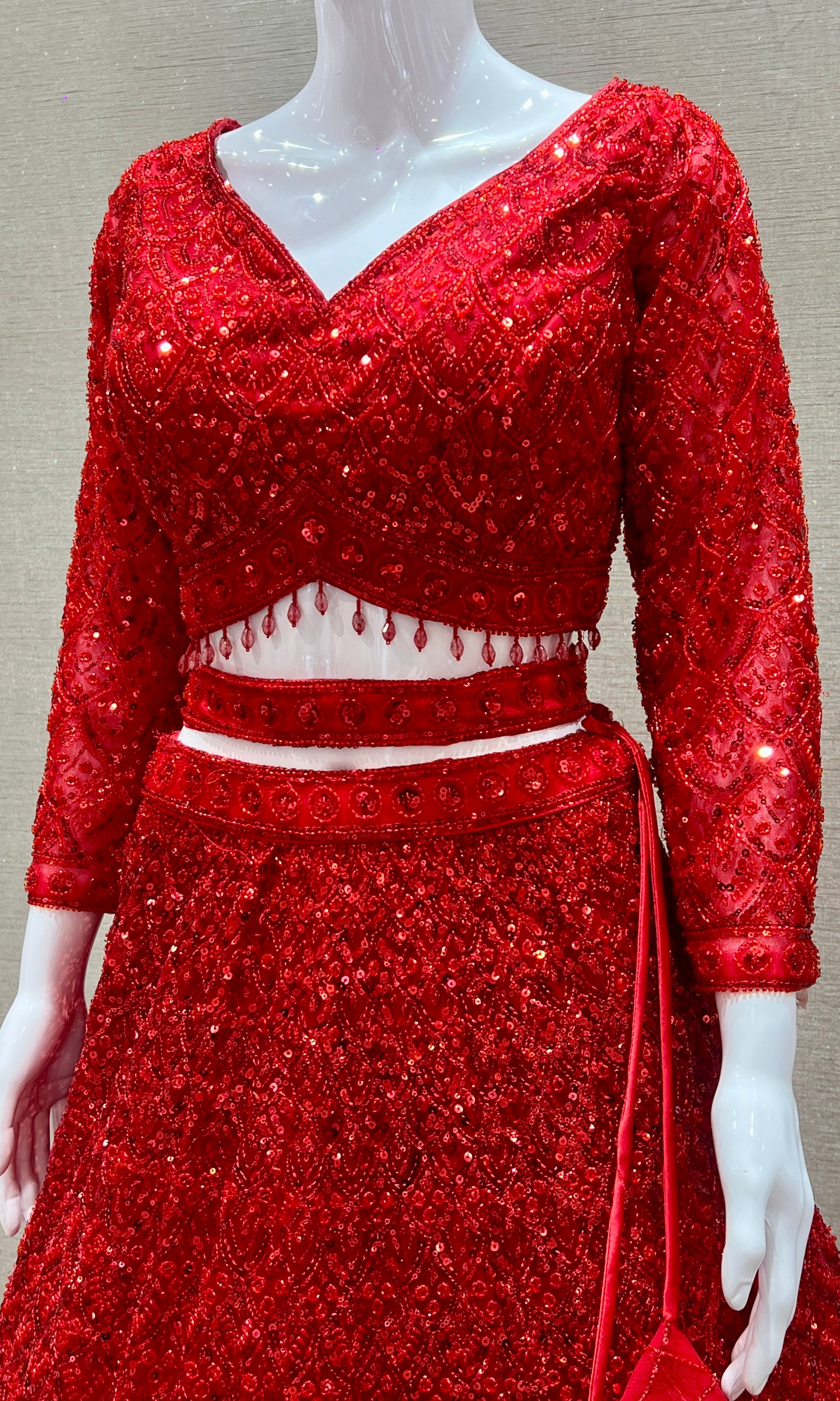 Red Lehenga