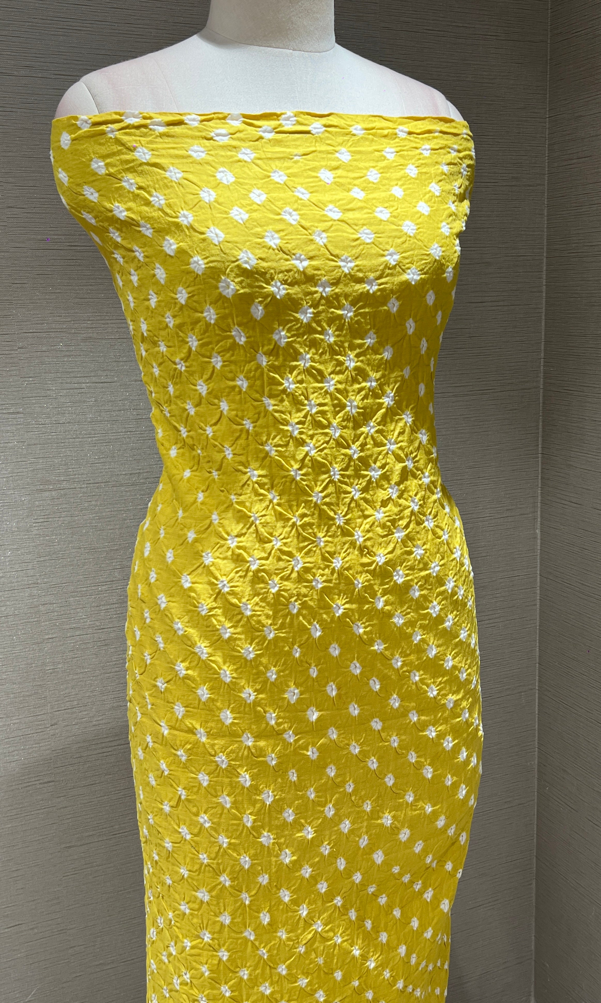 Yellow dress material