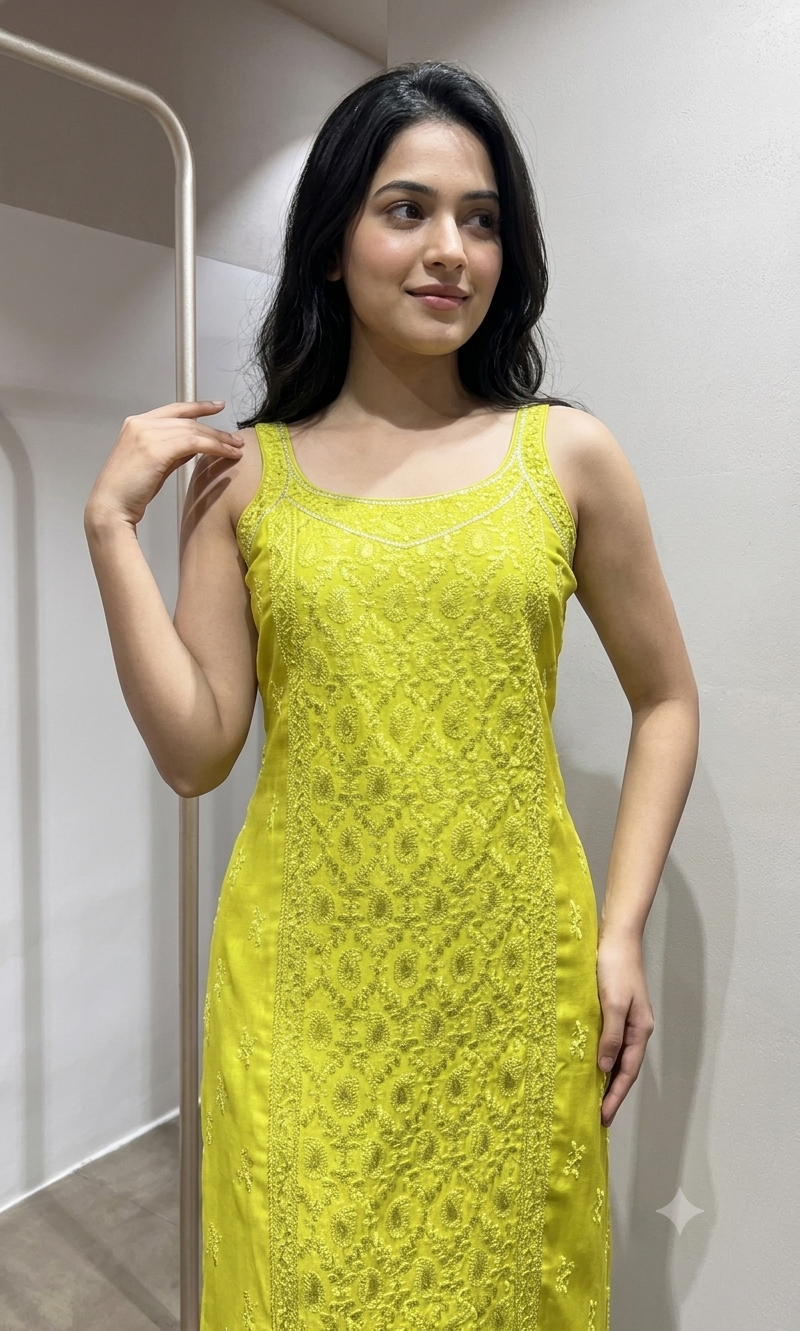 Green Georgette Straight Suit with Dupatta