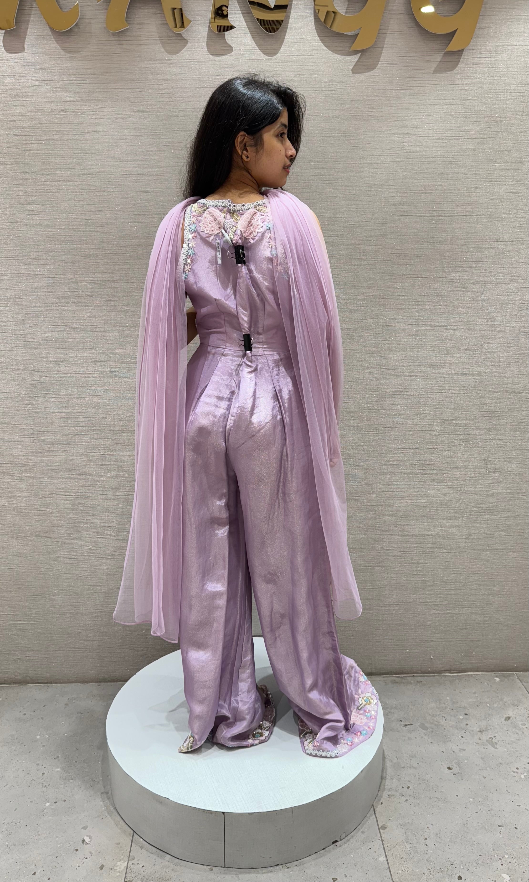 Lilac Embellished Jumpsuit