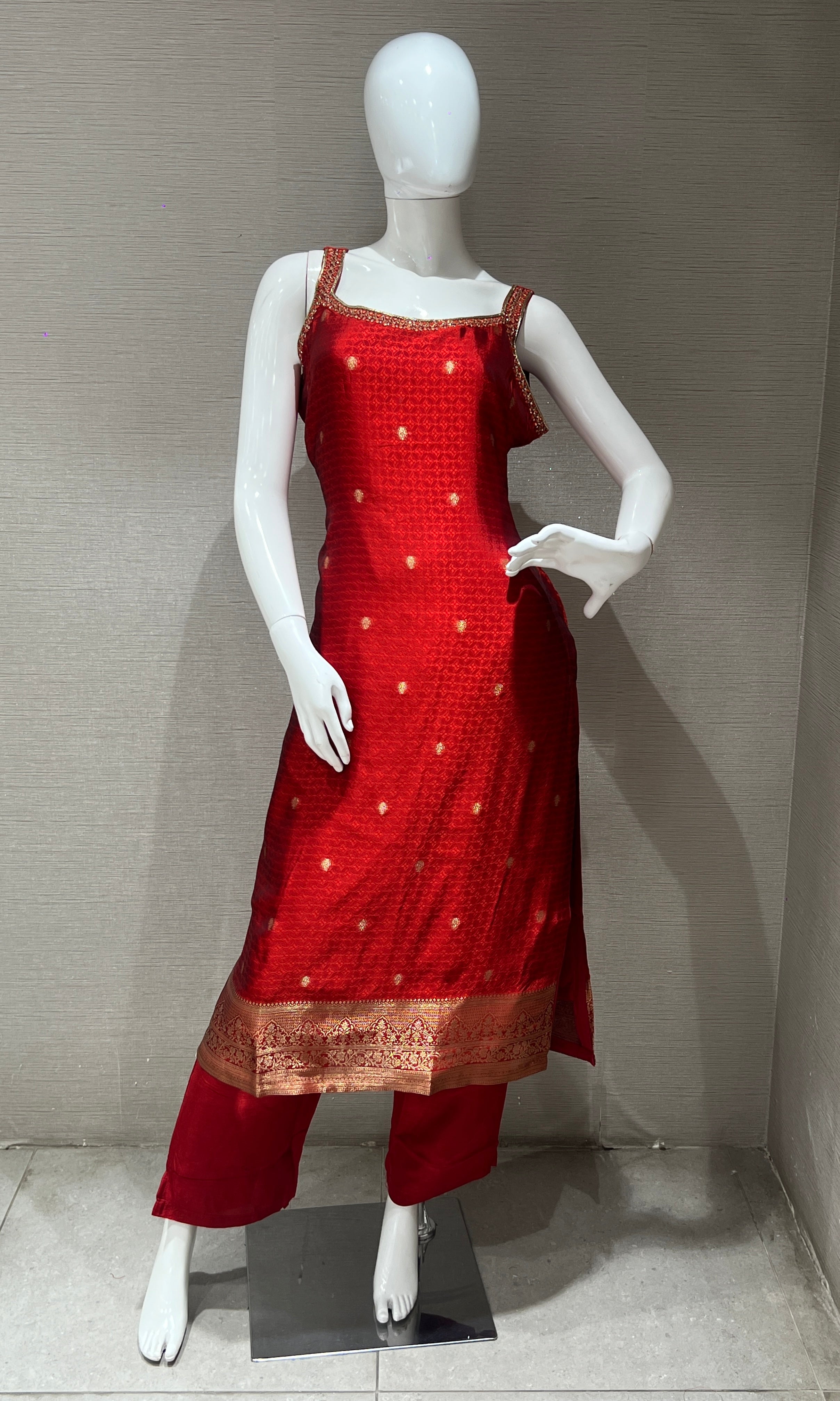 Maroon kurta set