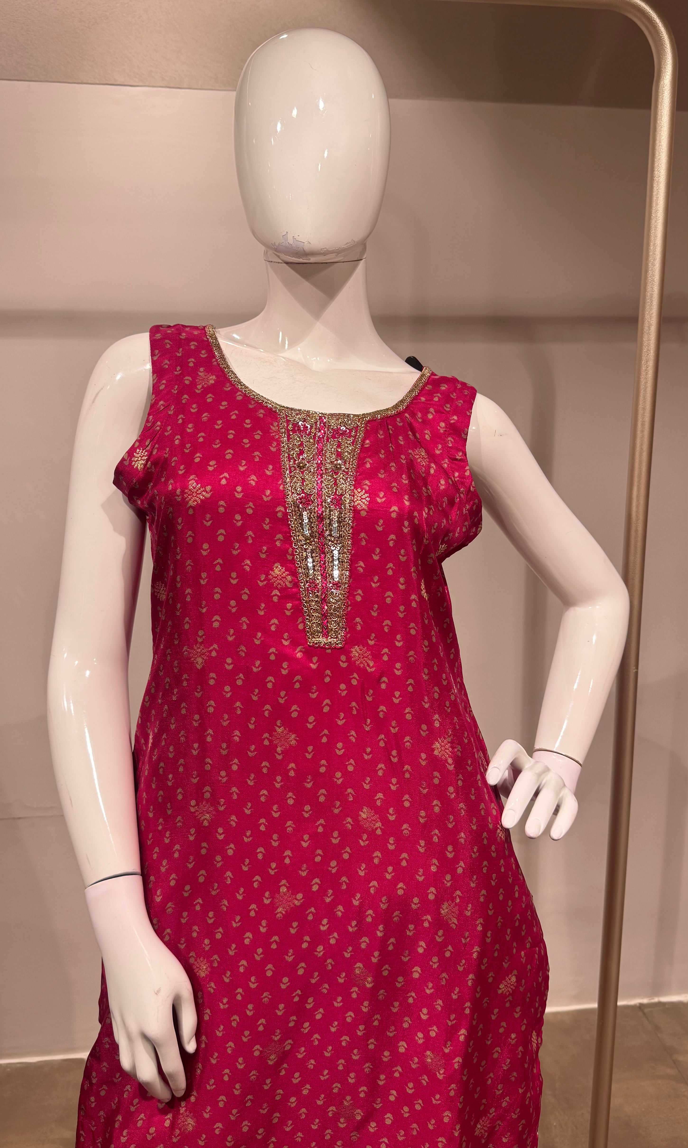 RANI and gold ethnic kurta set