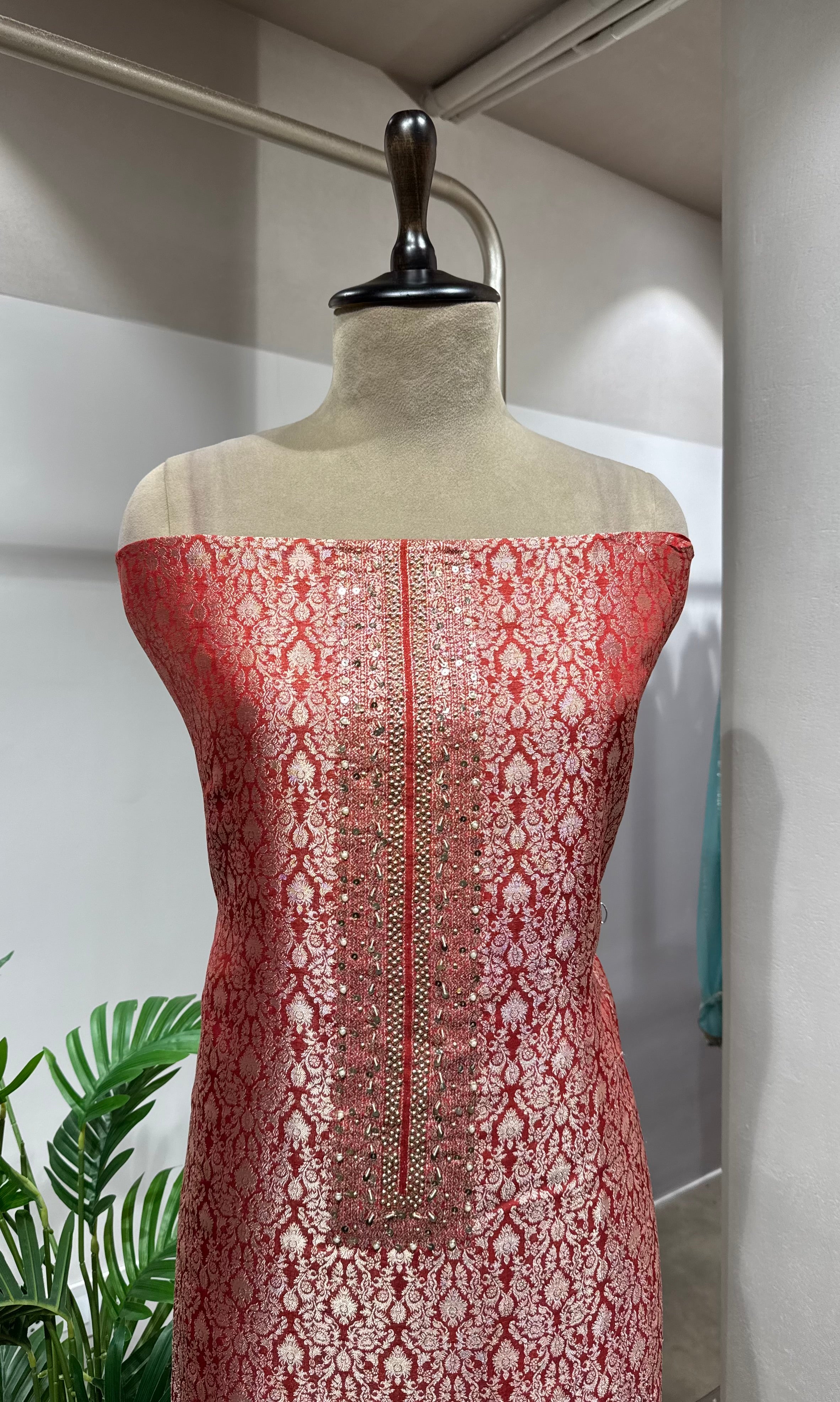 RANI BANARASI SILK DRESS MATERIAL