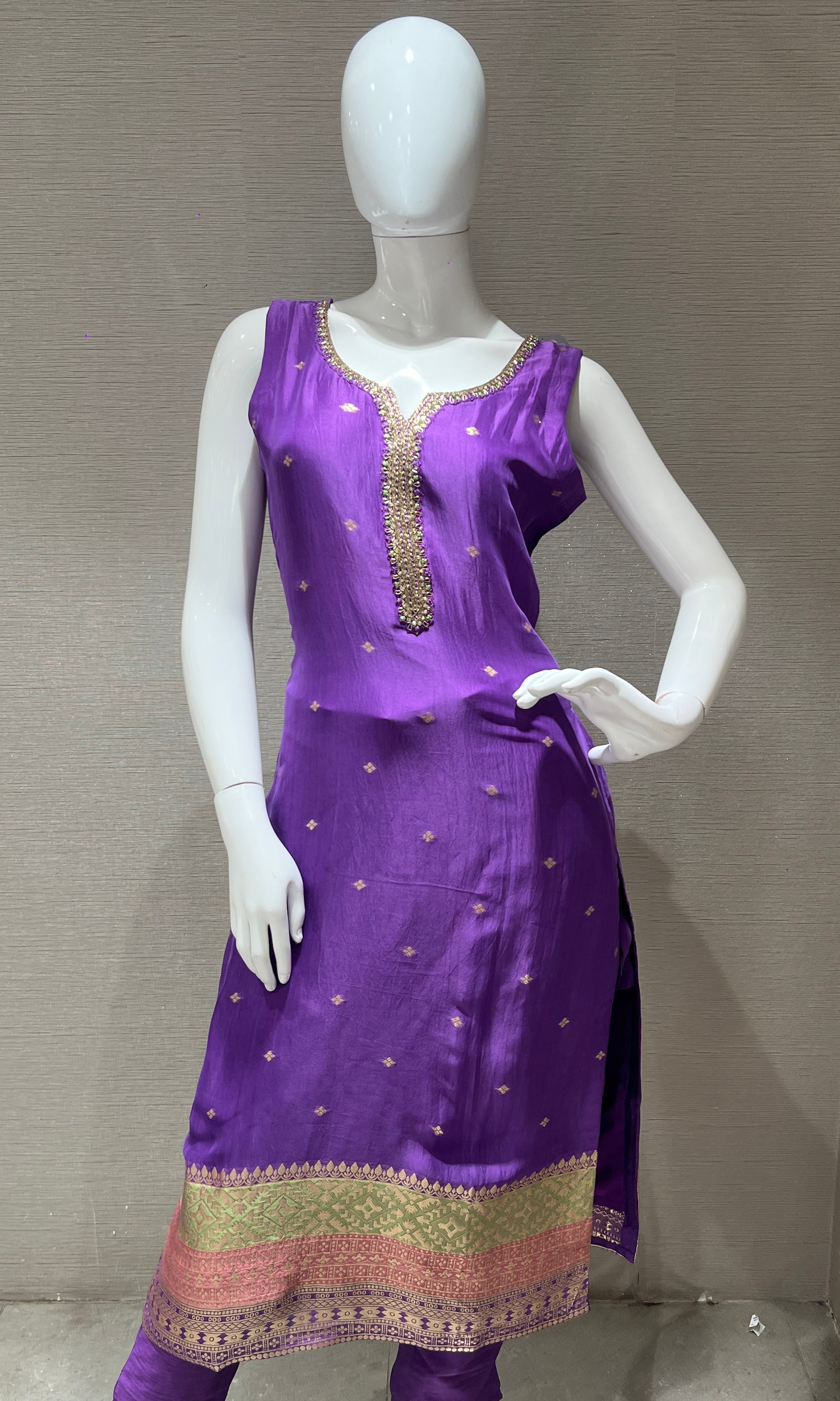 Purple kurta set