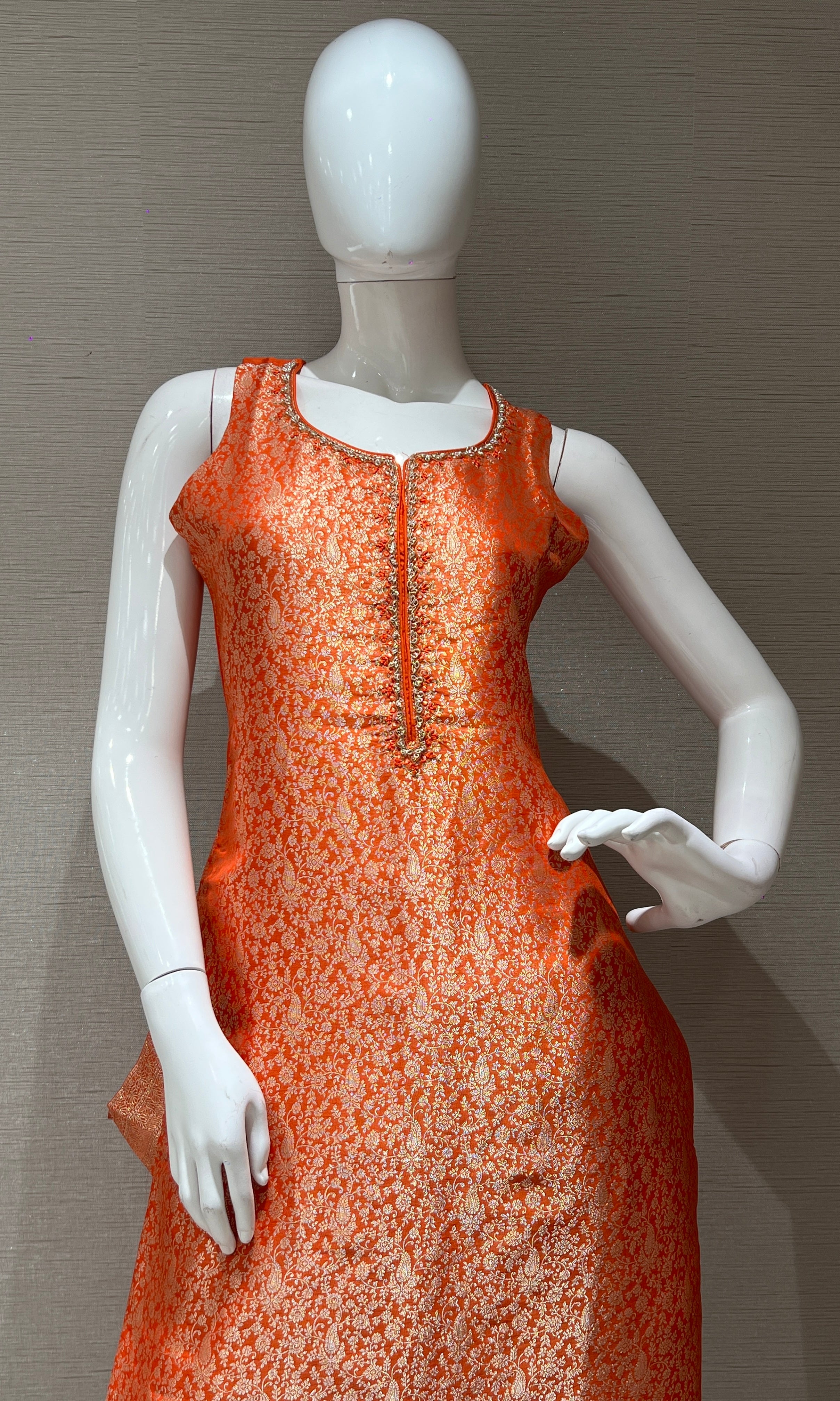 Orange kurta set