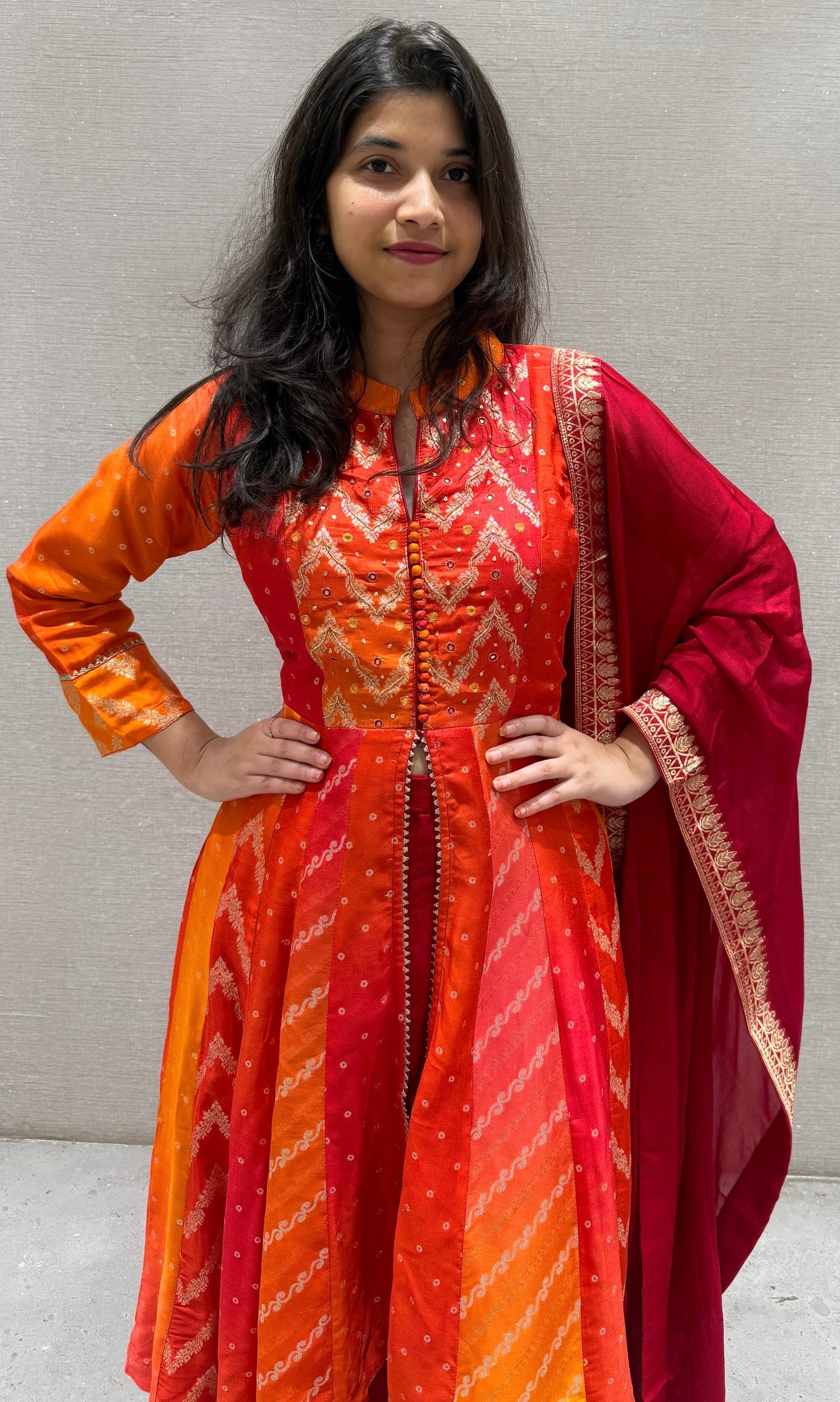 Orange palazzo