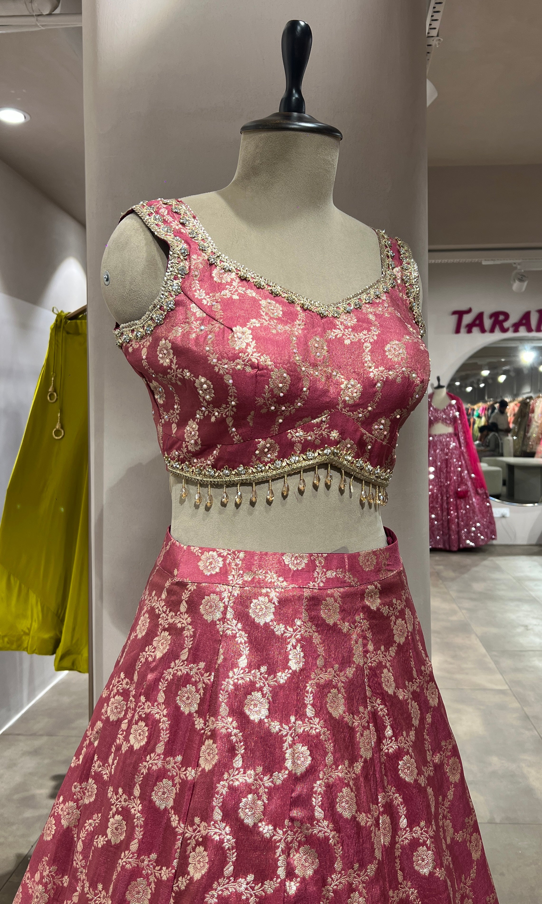 PINK EMBROIDERED LEHENGA