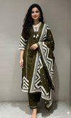 Mehandi green KURTA Set