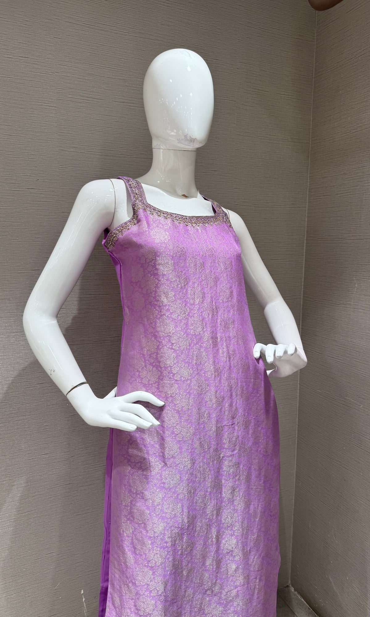 LILAC banarasi Silk Kurta Set with Dupatta