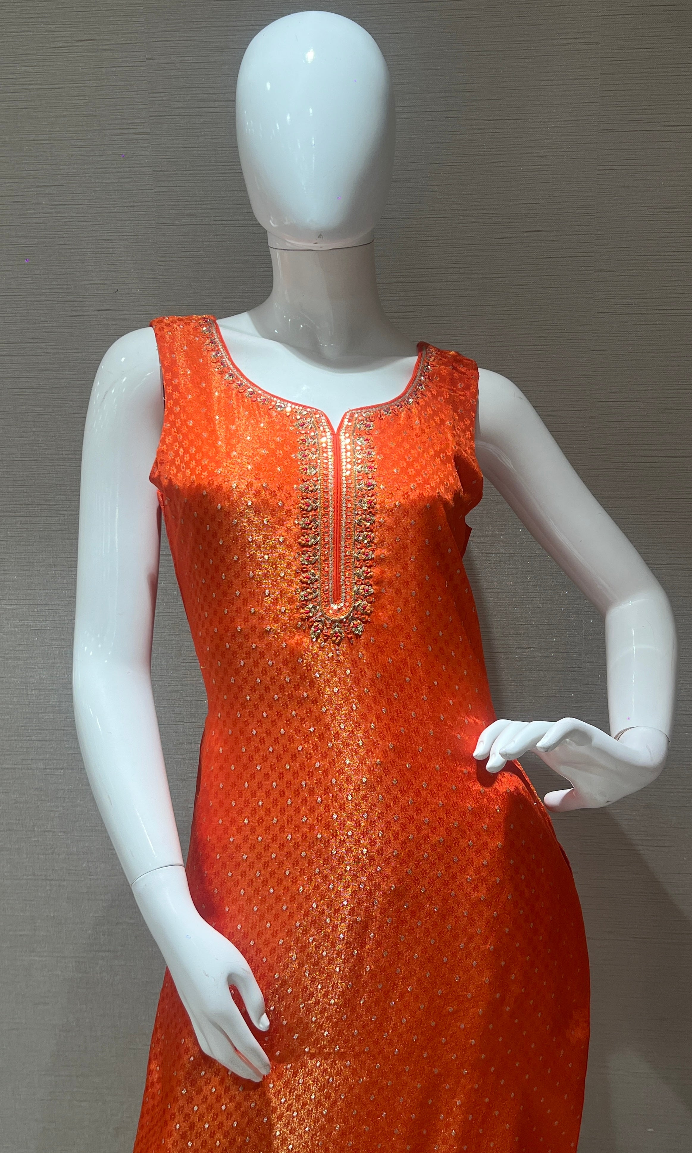 Orange kurta set