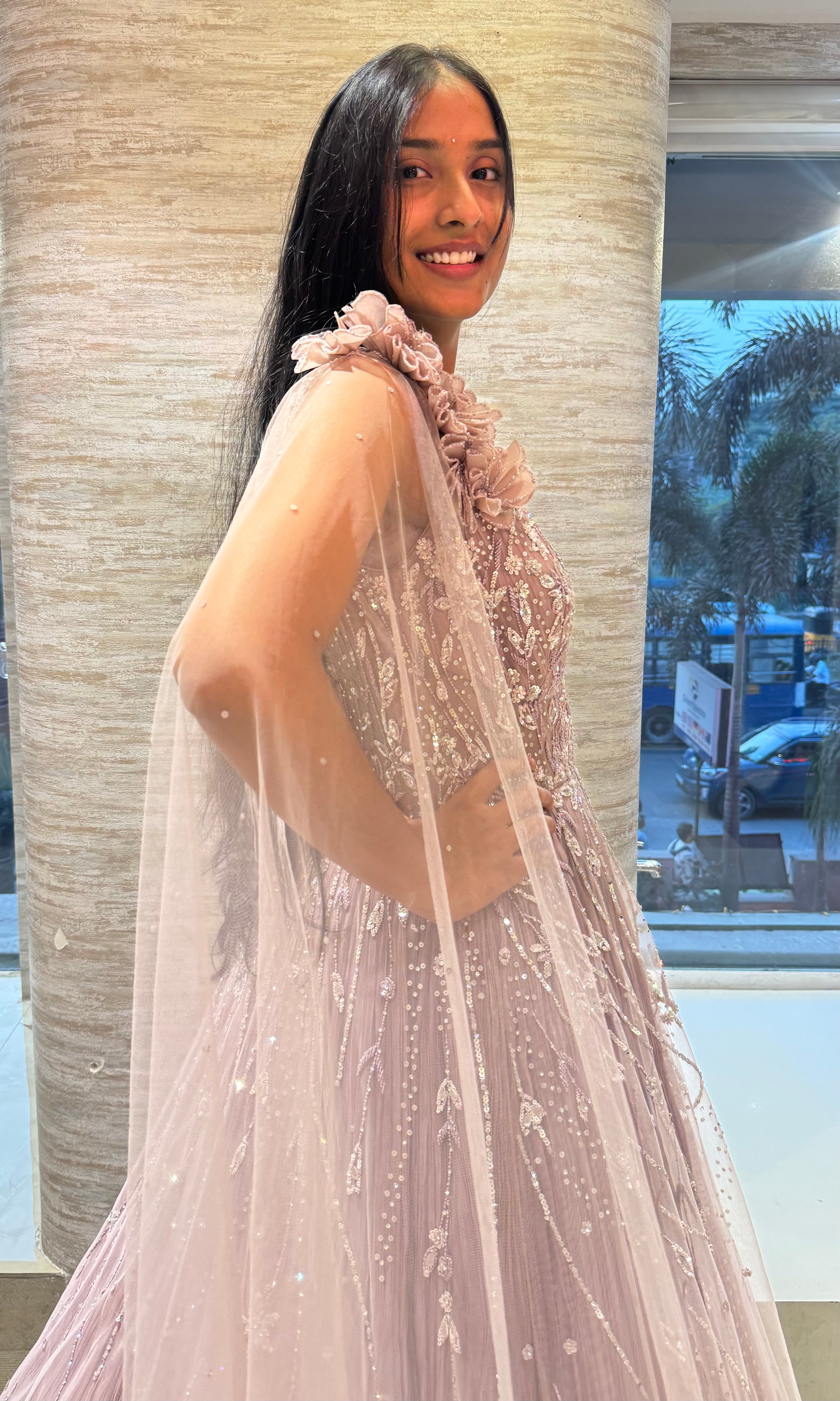 Onion pink EMBELLISHED Gown