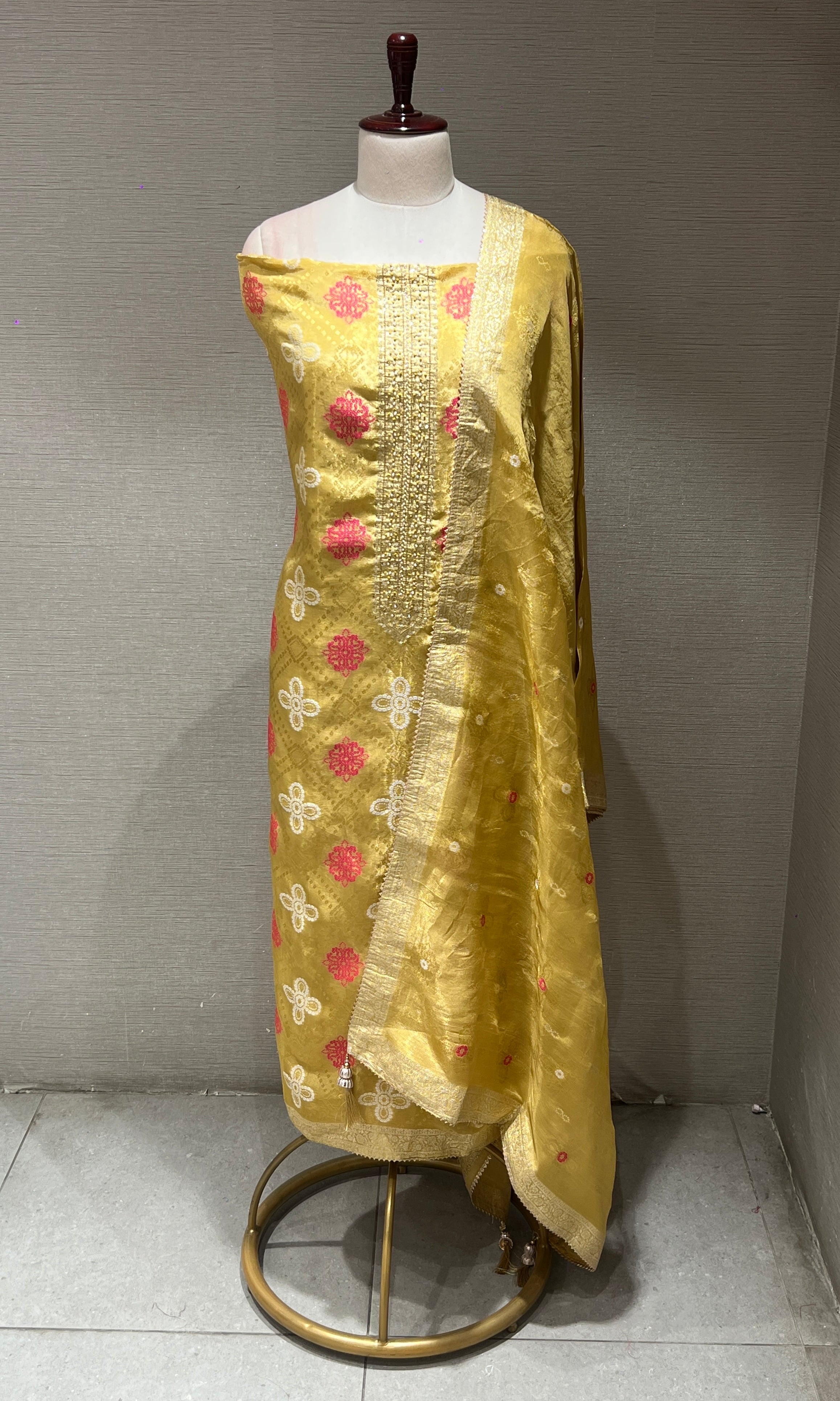 Sandel dress material