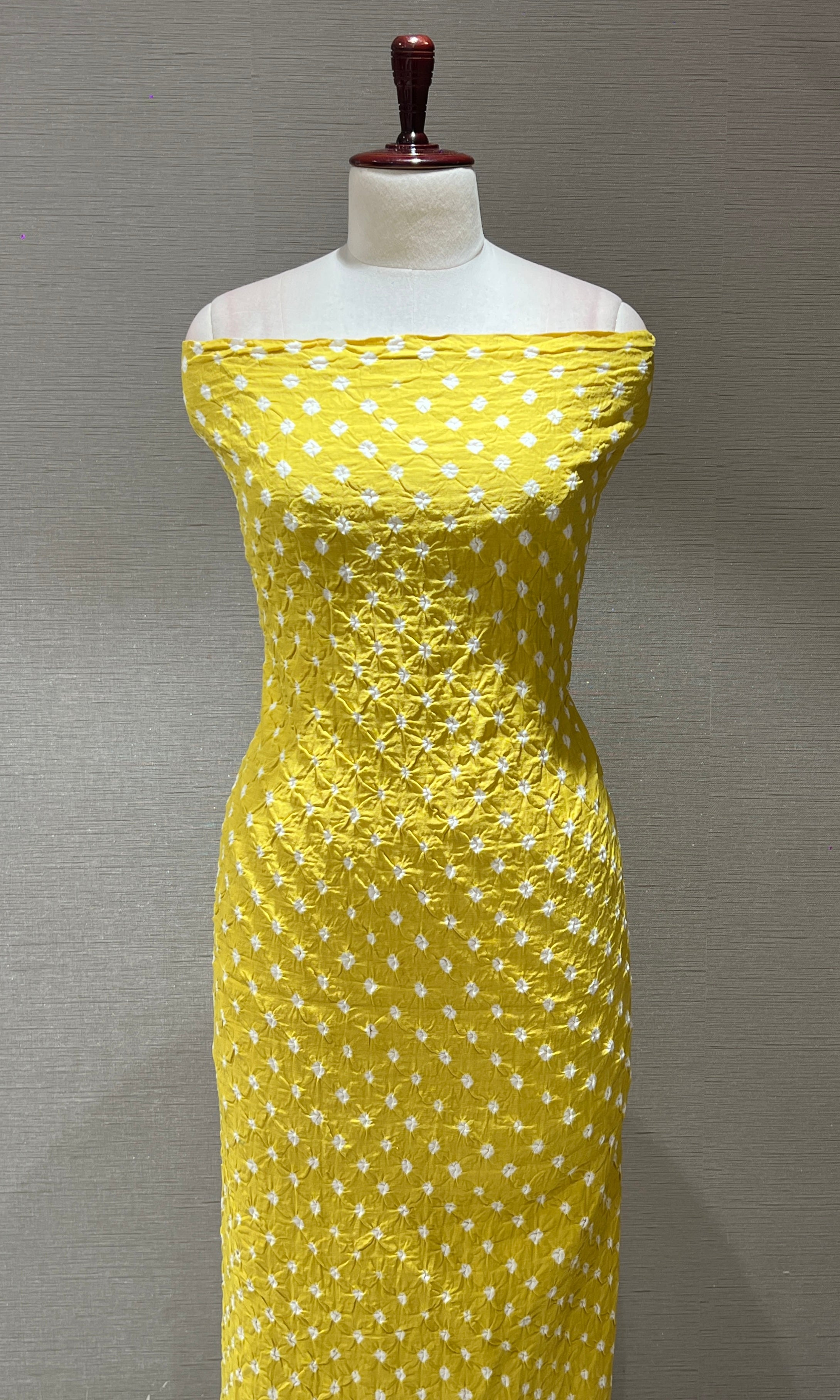 Yellow dress material