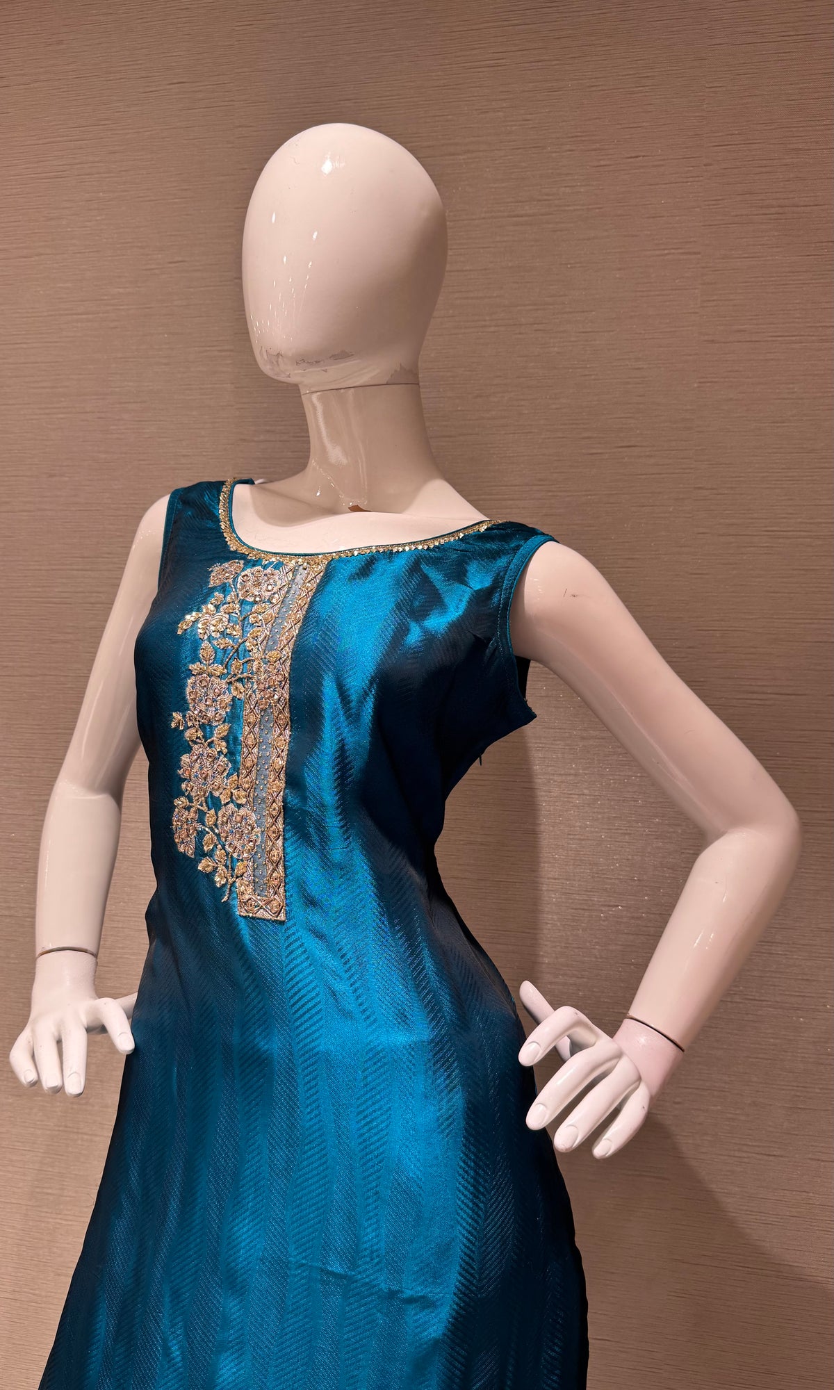 Rama Banarasi Brocade Silk Kurta Set with Dupatta