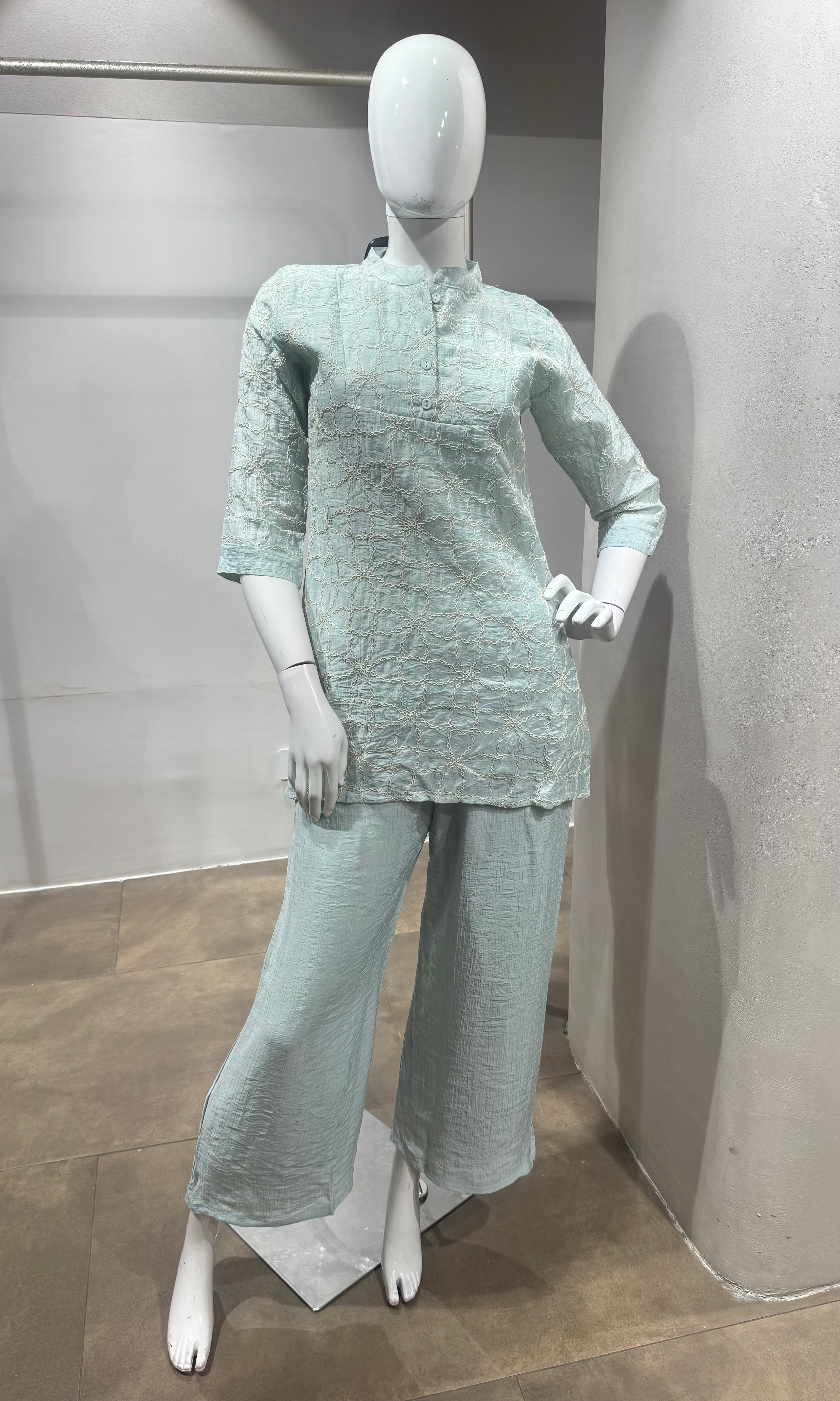 Light Blue Textured Cord Set