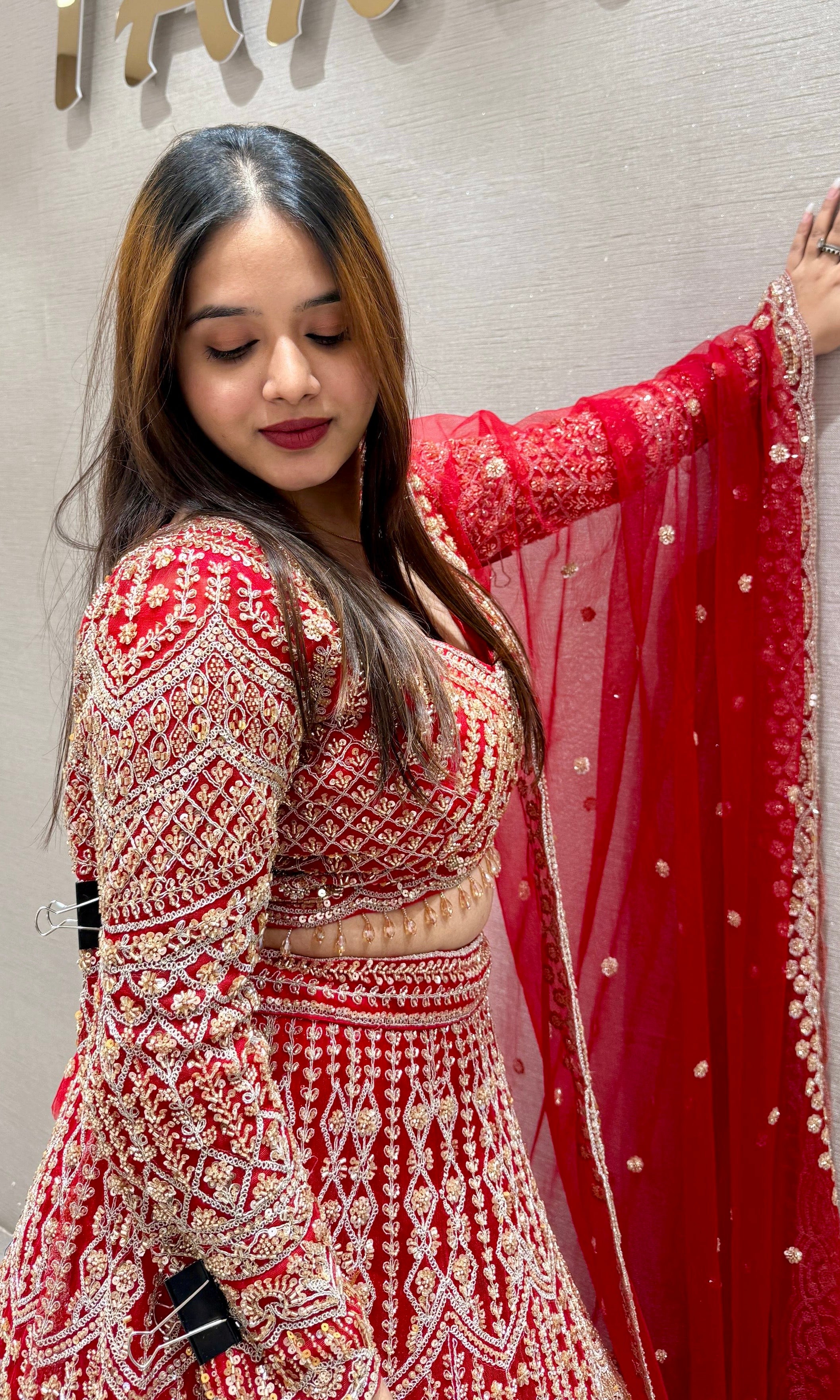 Red Lehenga