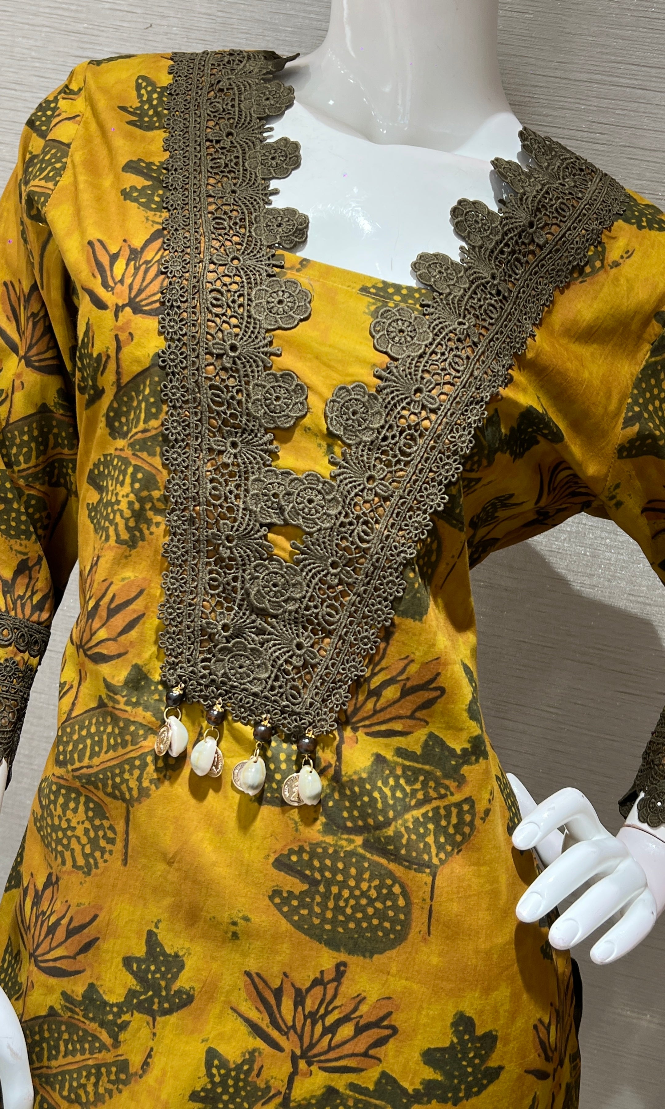 GREY floral printed ethnic KURTAS ET