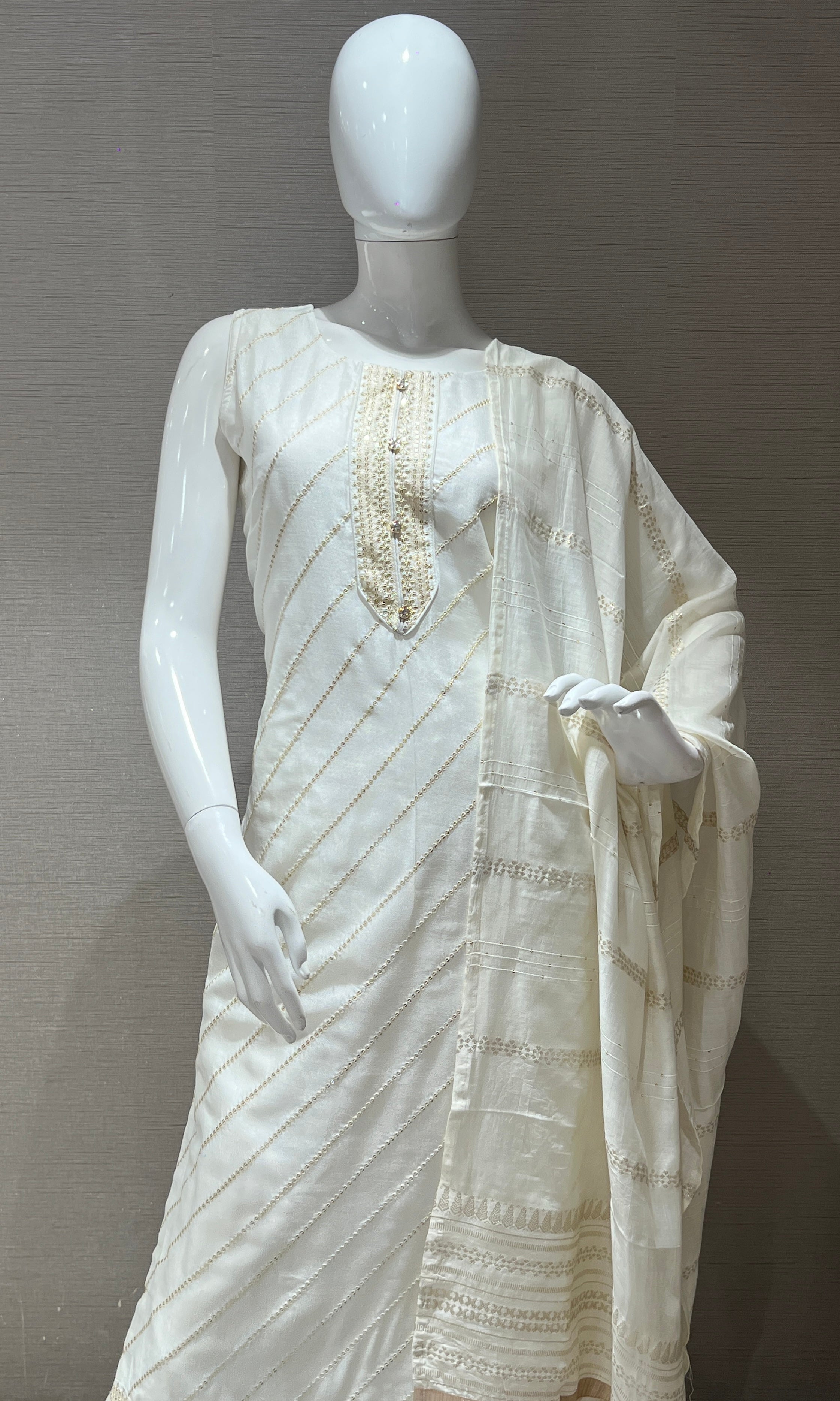 White kurta set