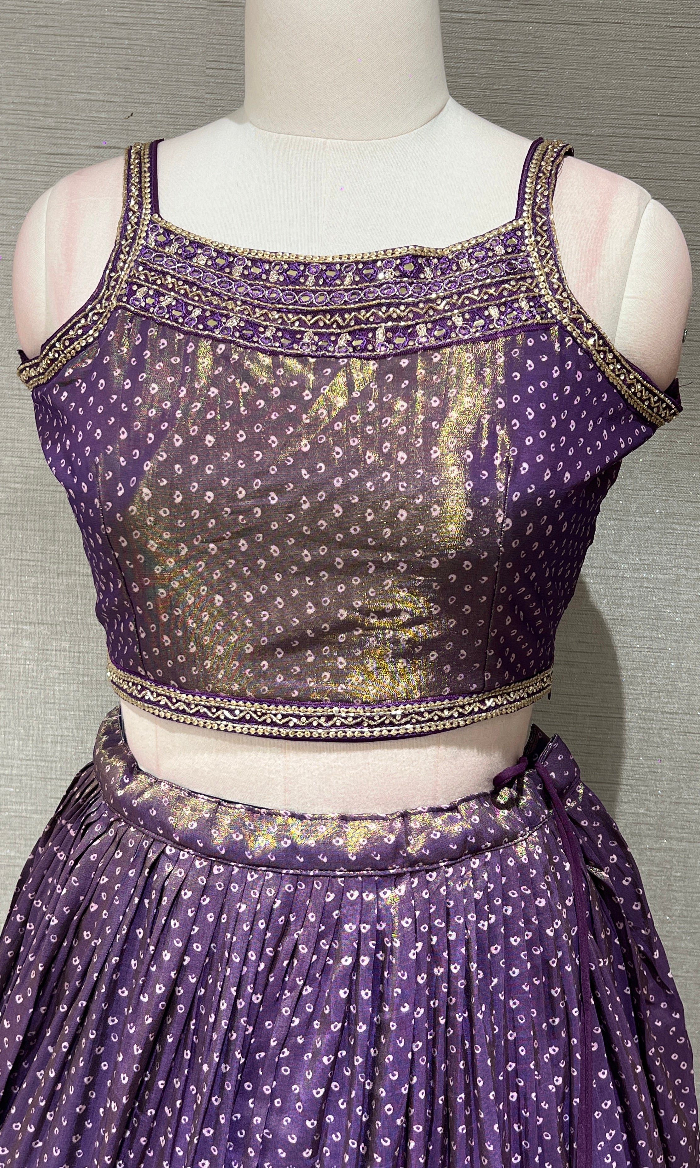 Purple EMBELLISHED Lehenga CHOLI