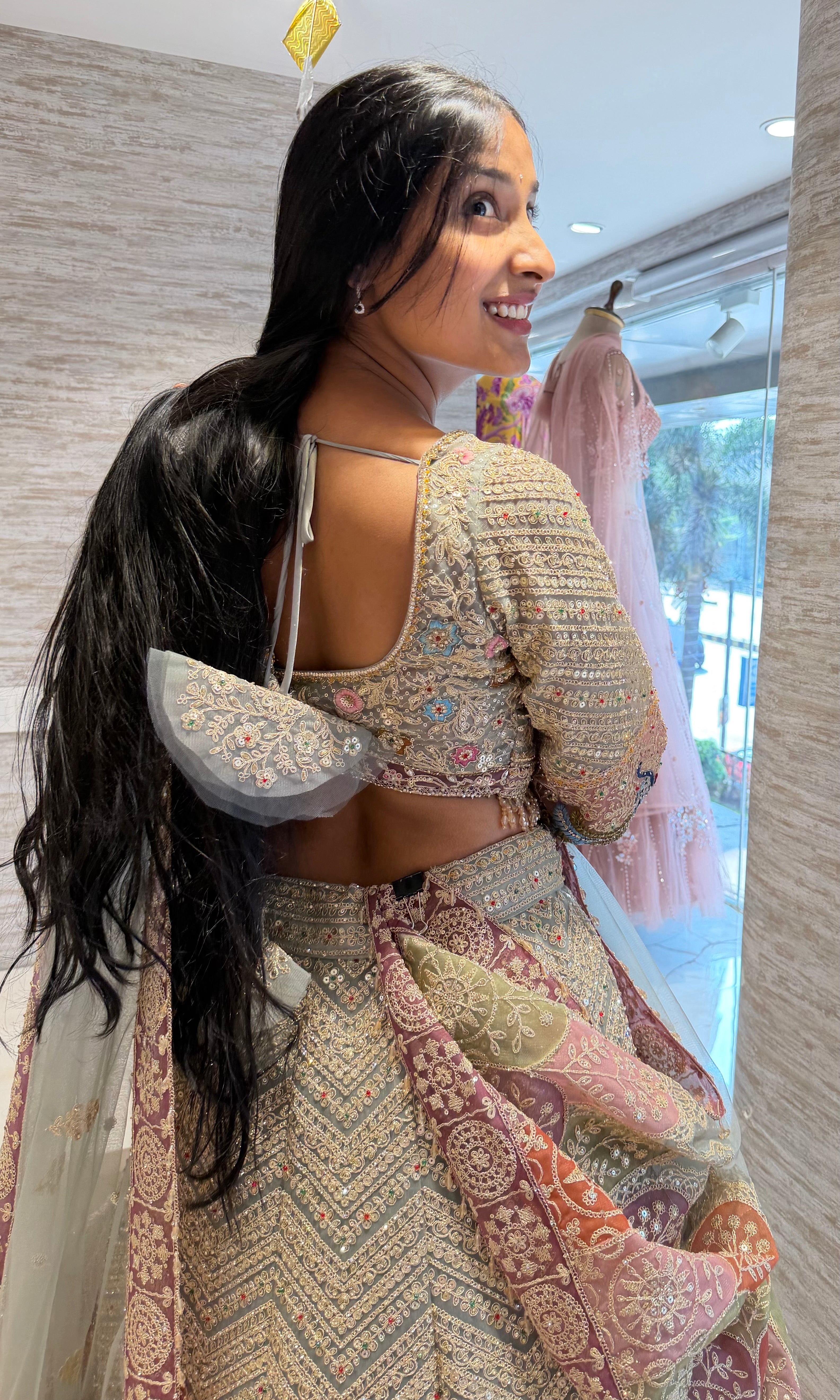 Pista green Gold Heavy Embroidered lehenga