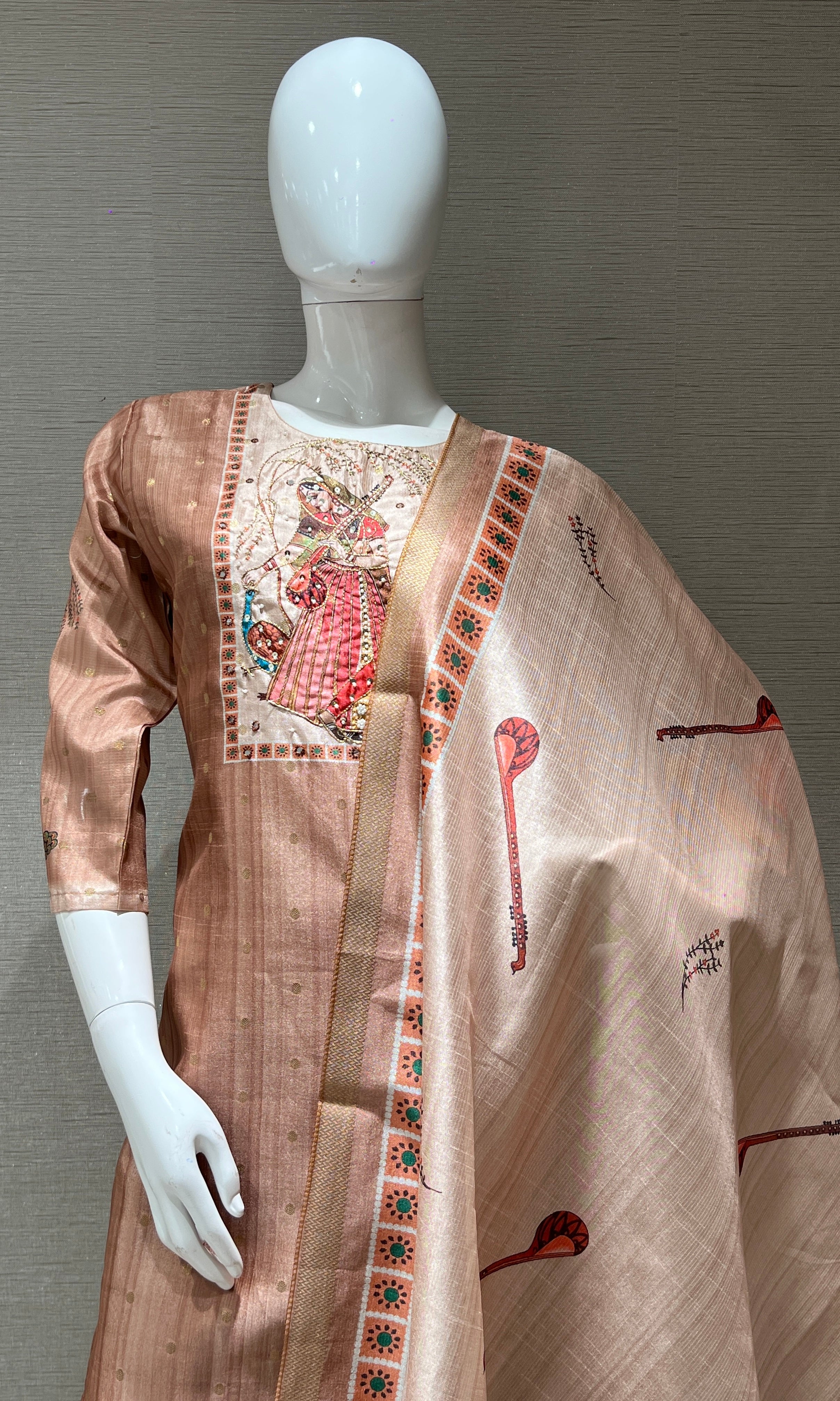 Brown kurta set