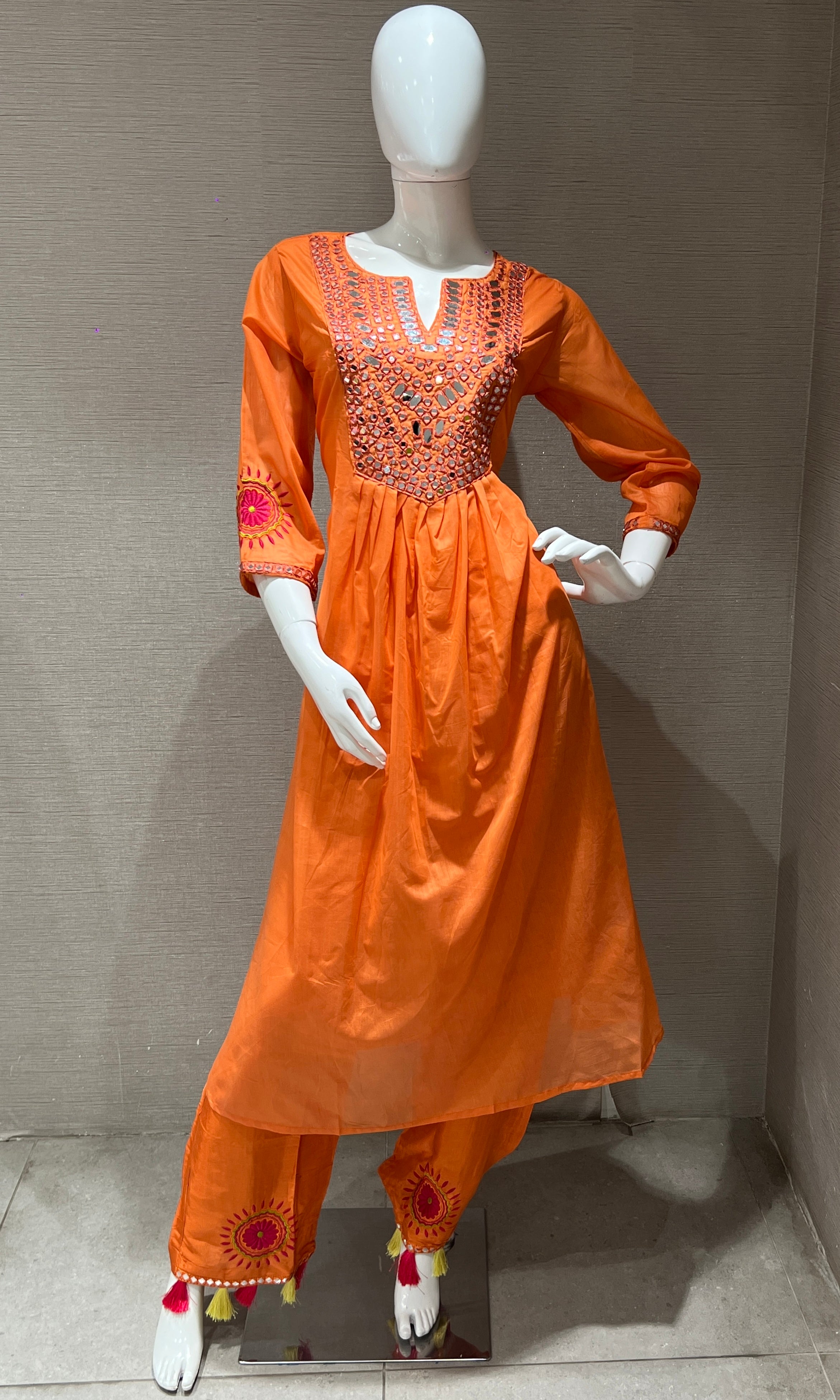 Orange Anarkali