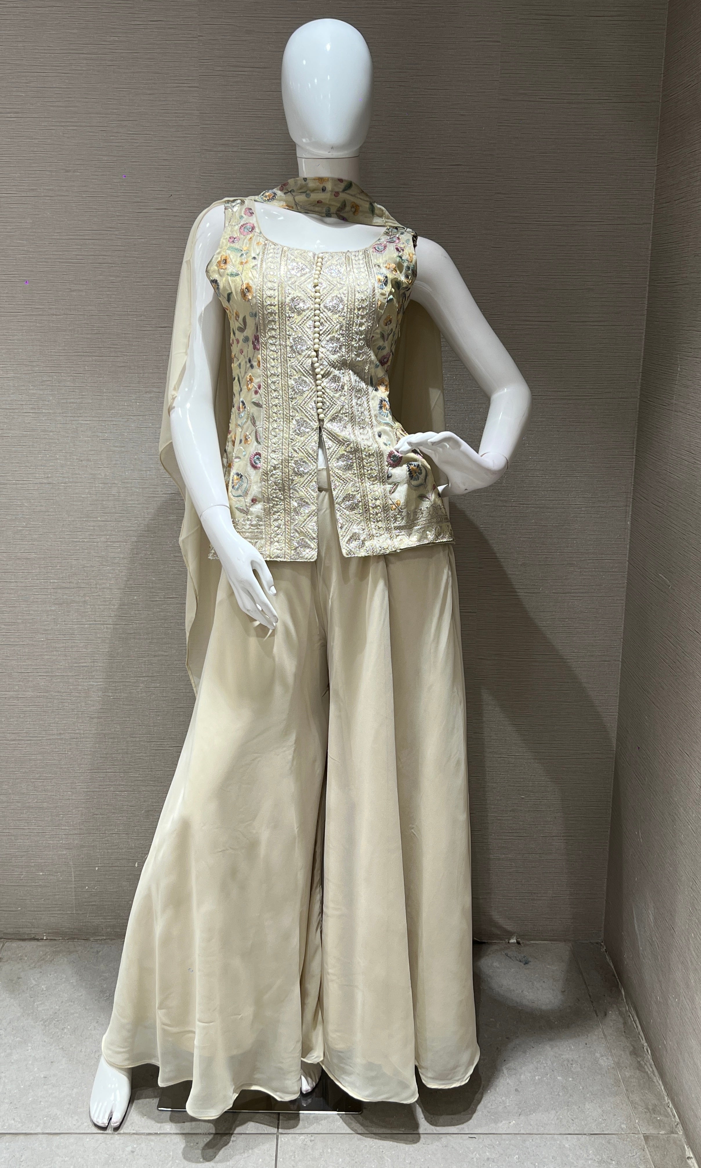 Cream palazzo