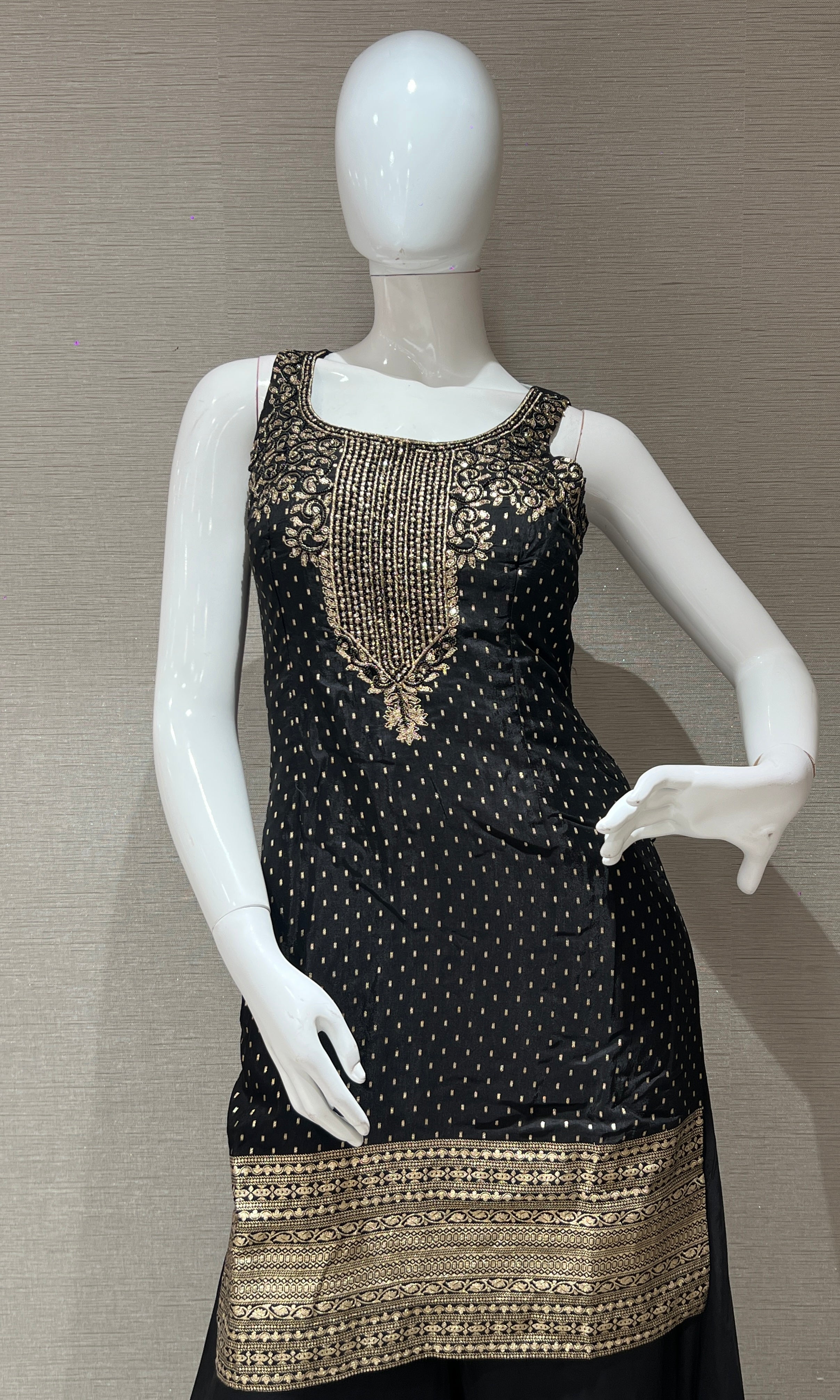 Black Elegance Sharara Set