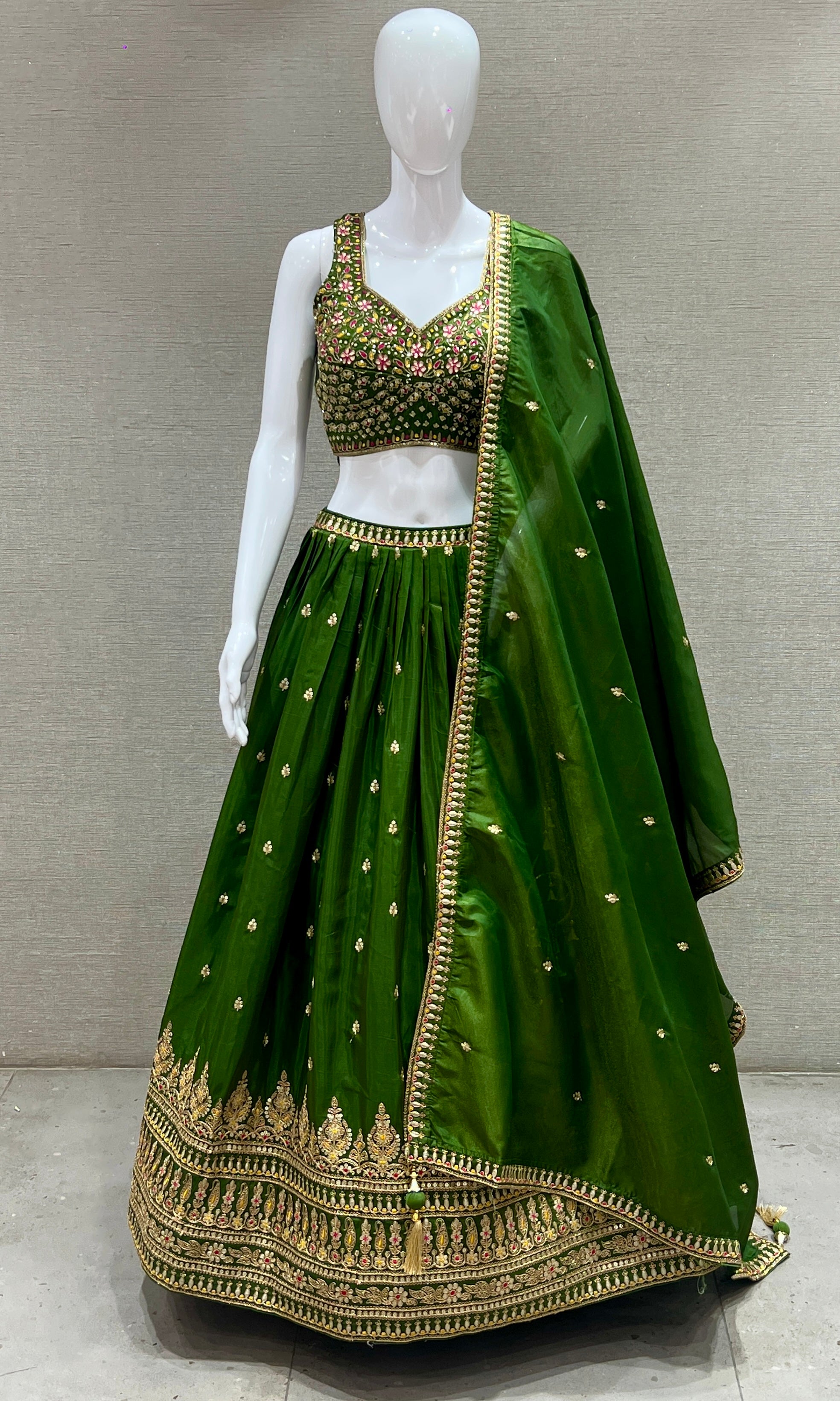 Green Lehenga