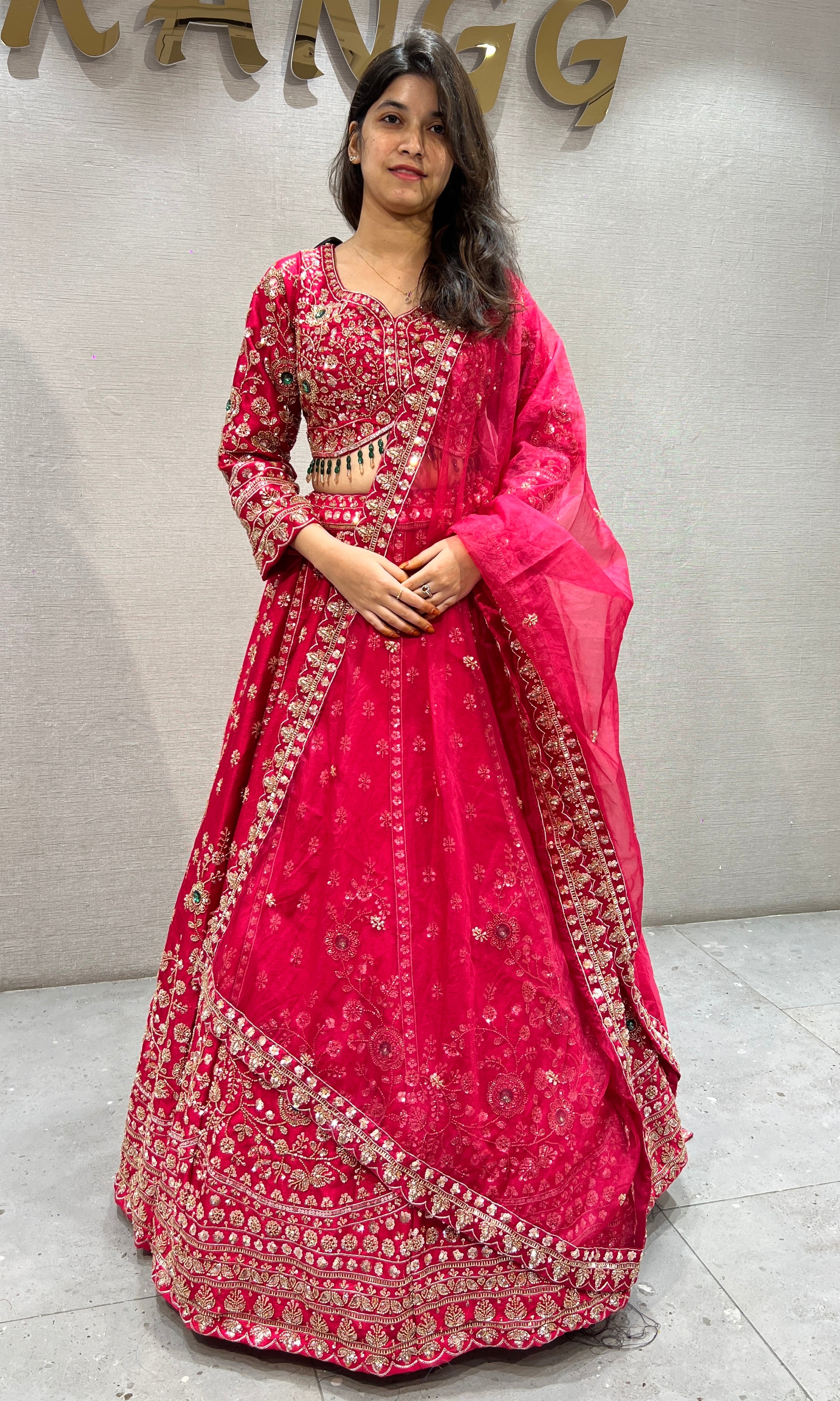 Rani pink Lehenga