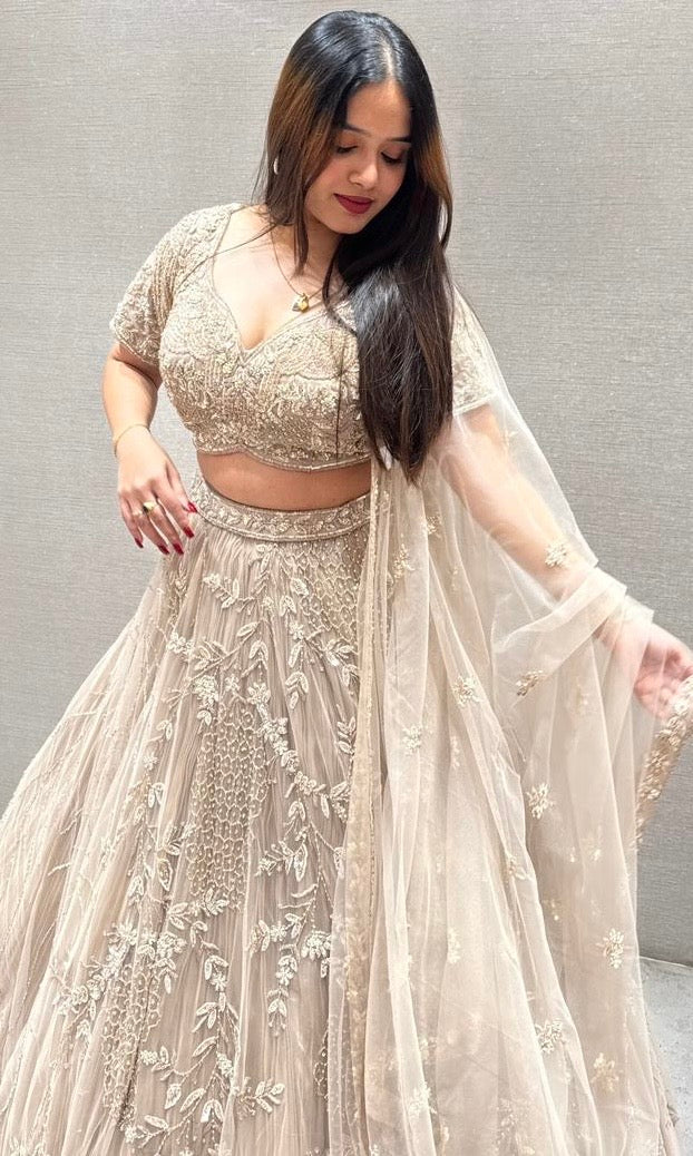 Beige Lehenga