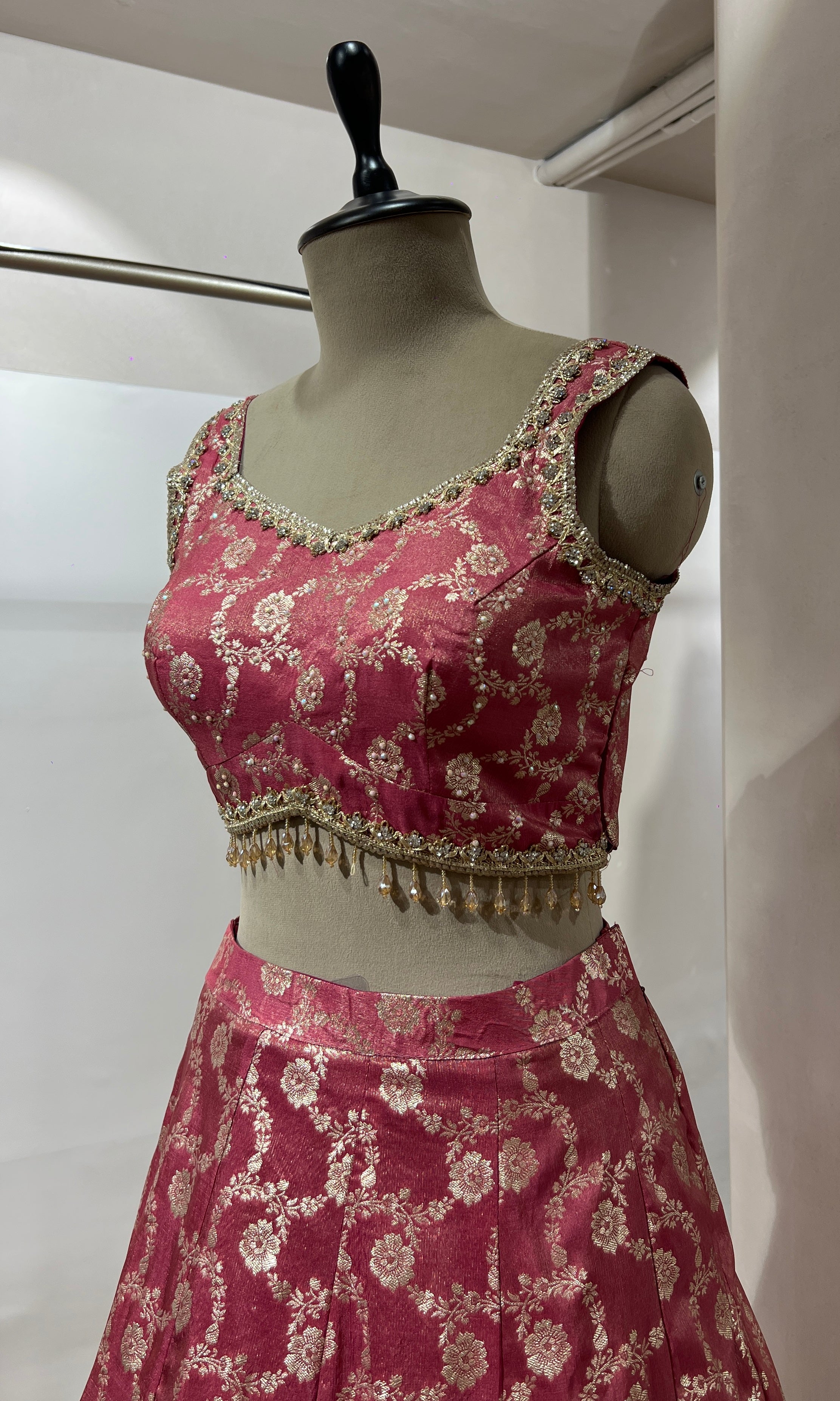 PINK EMBROIDERED LEHENGA
