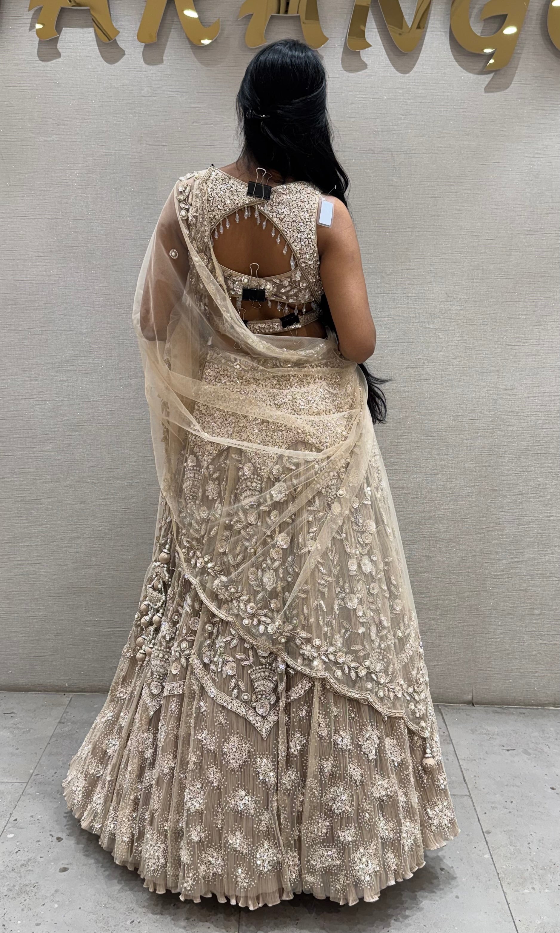 MOWE Silver Bridal Lehenga