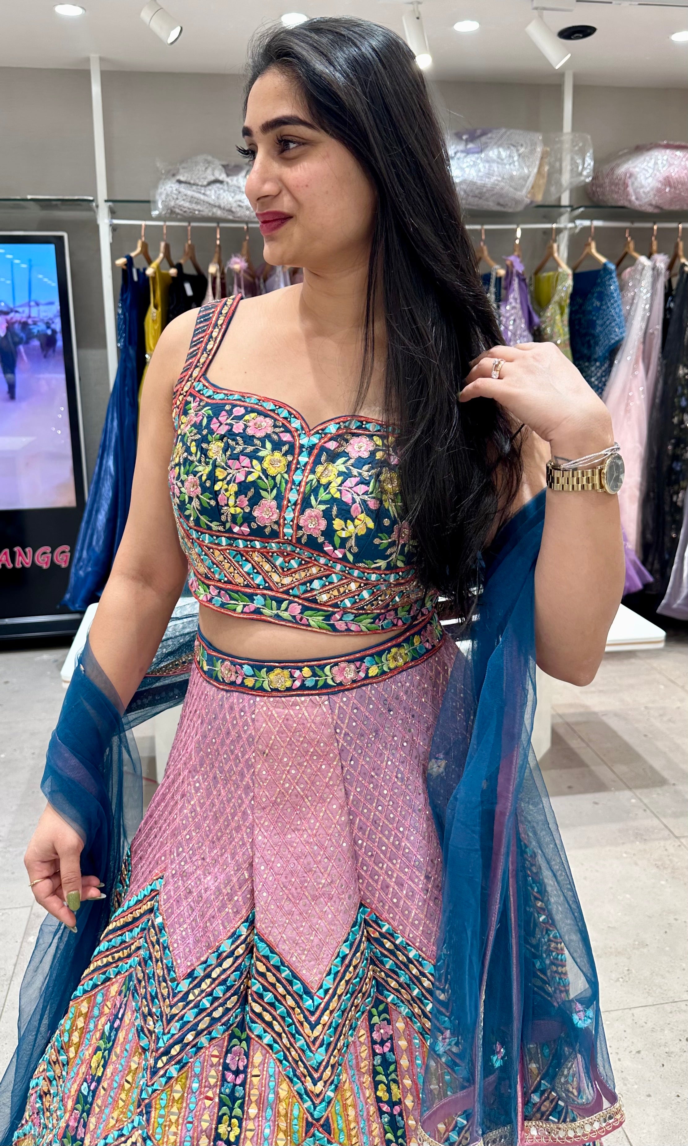 Multi colour Lehenga
