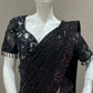 Black saree with ready blouse 1888