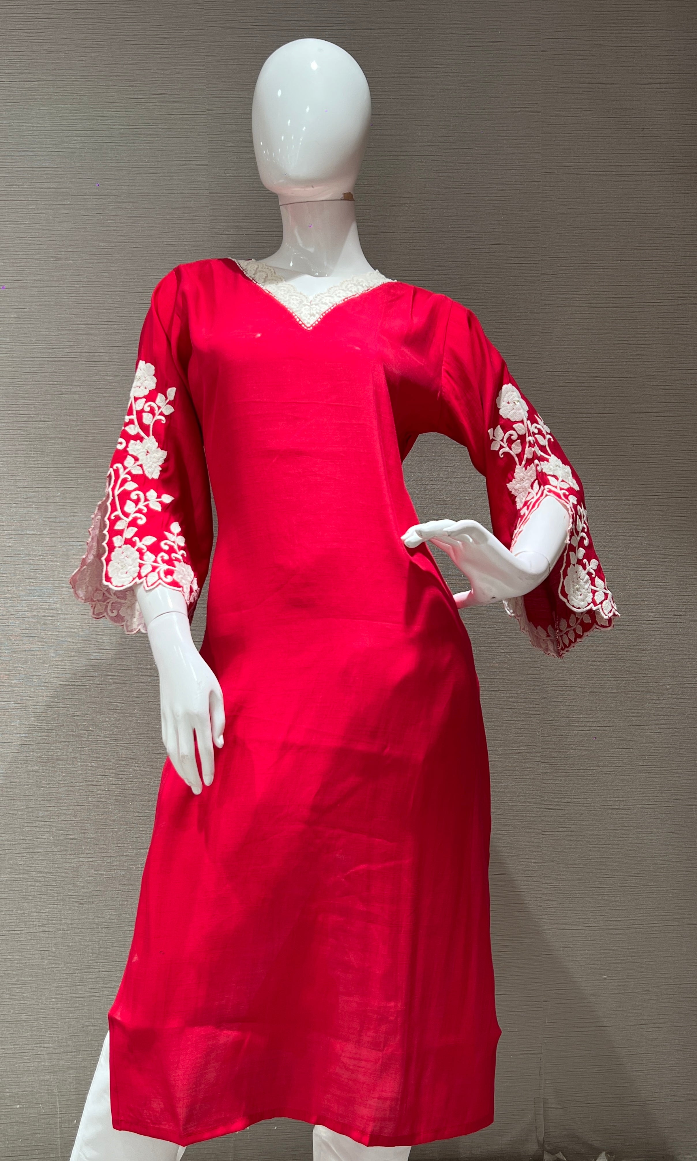 Rani KURTI TOP WITH FULL FLORAL SLEEVES