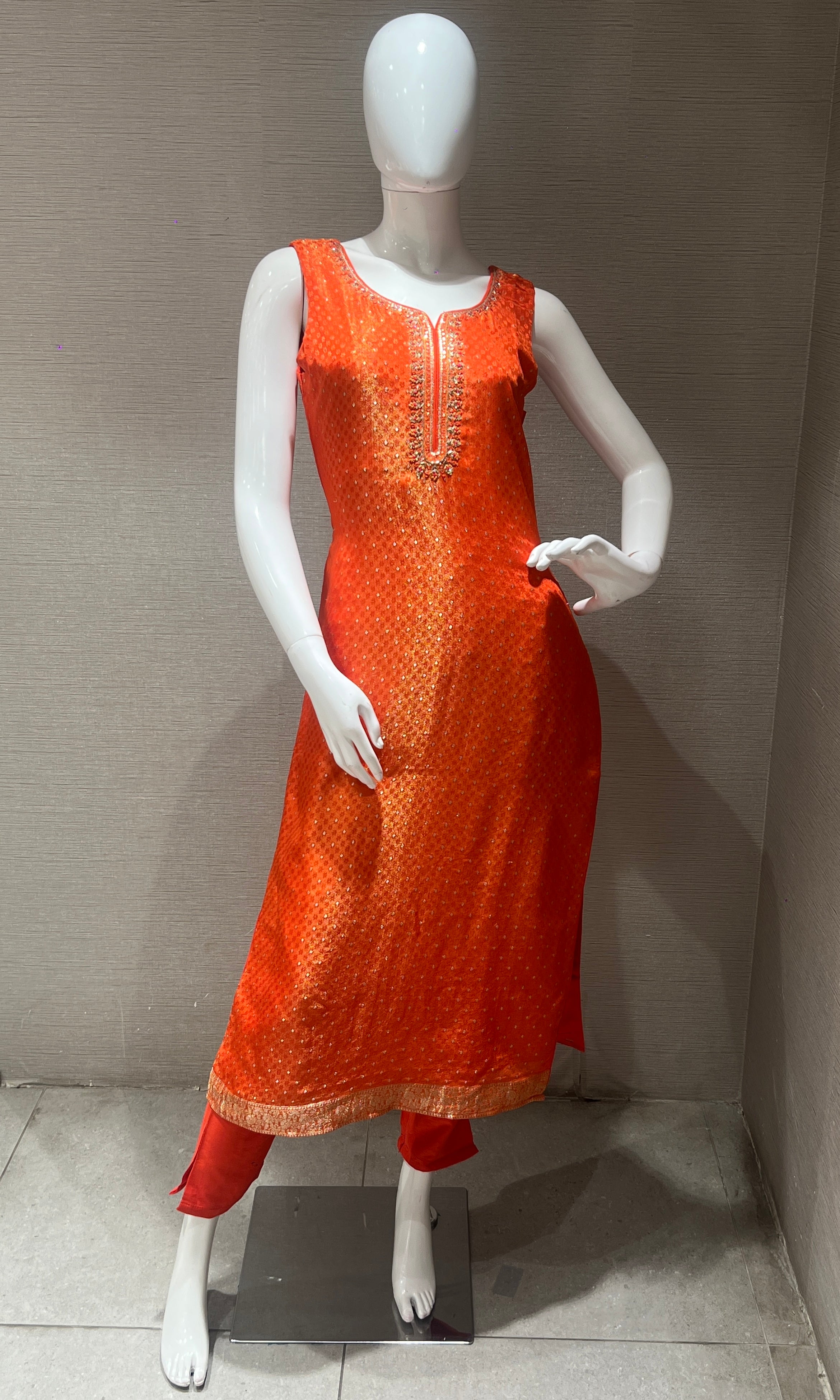 Orange kurta set
