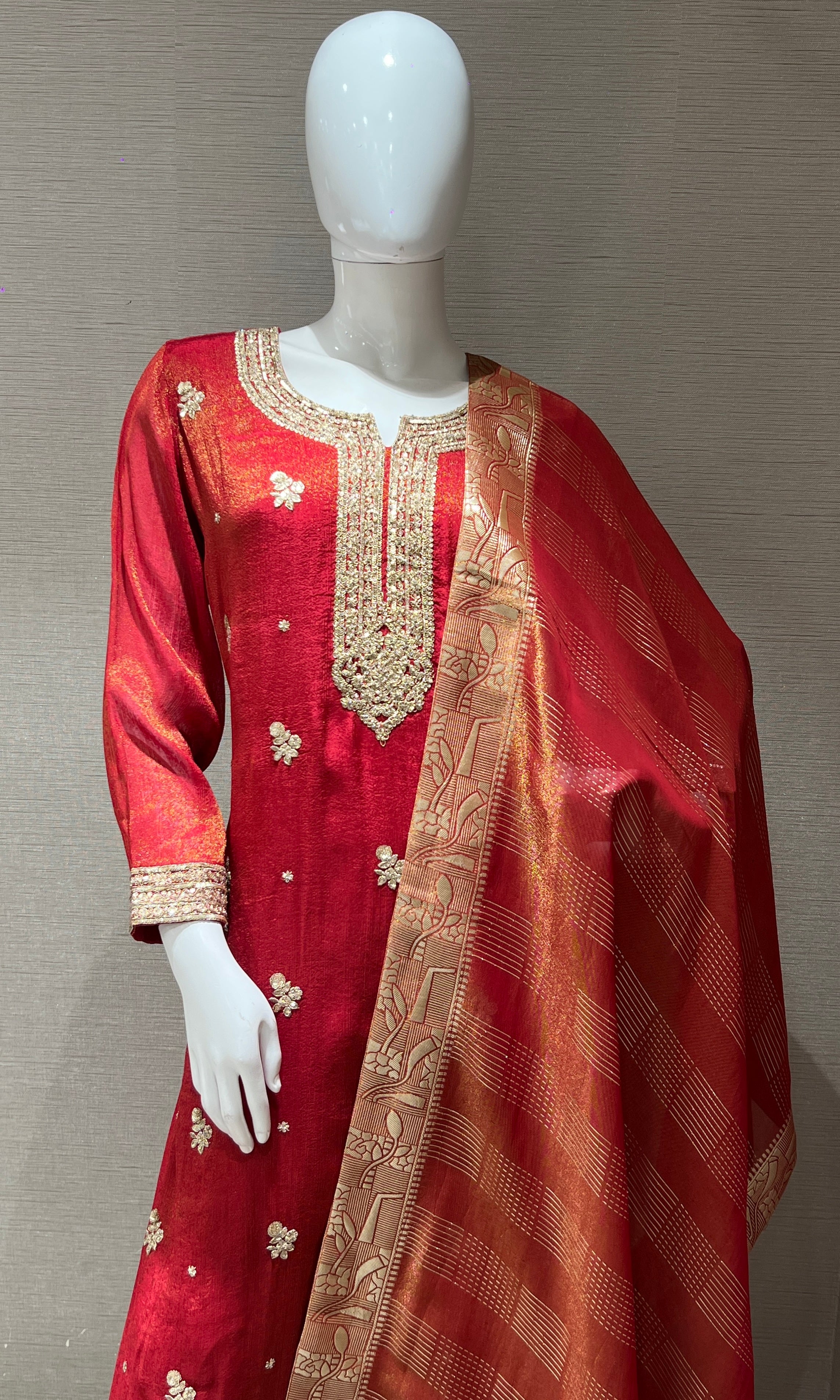 Cosmic Red Kurta Set