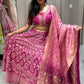 🌺Pink Lehanga with Banarasi dupatta 🌺