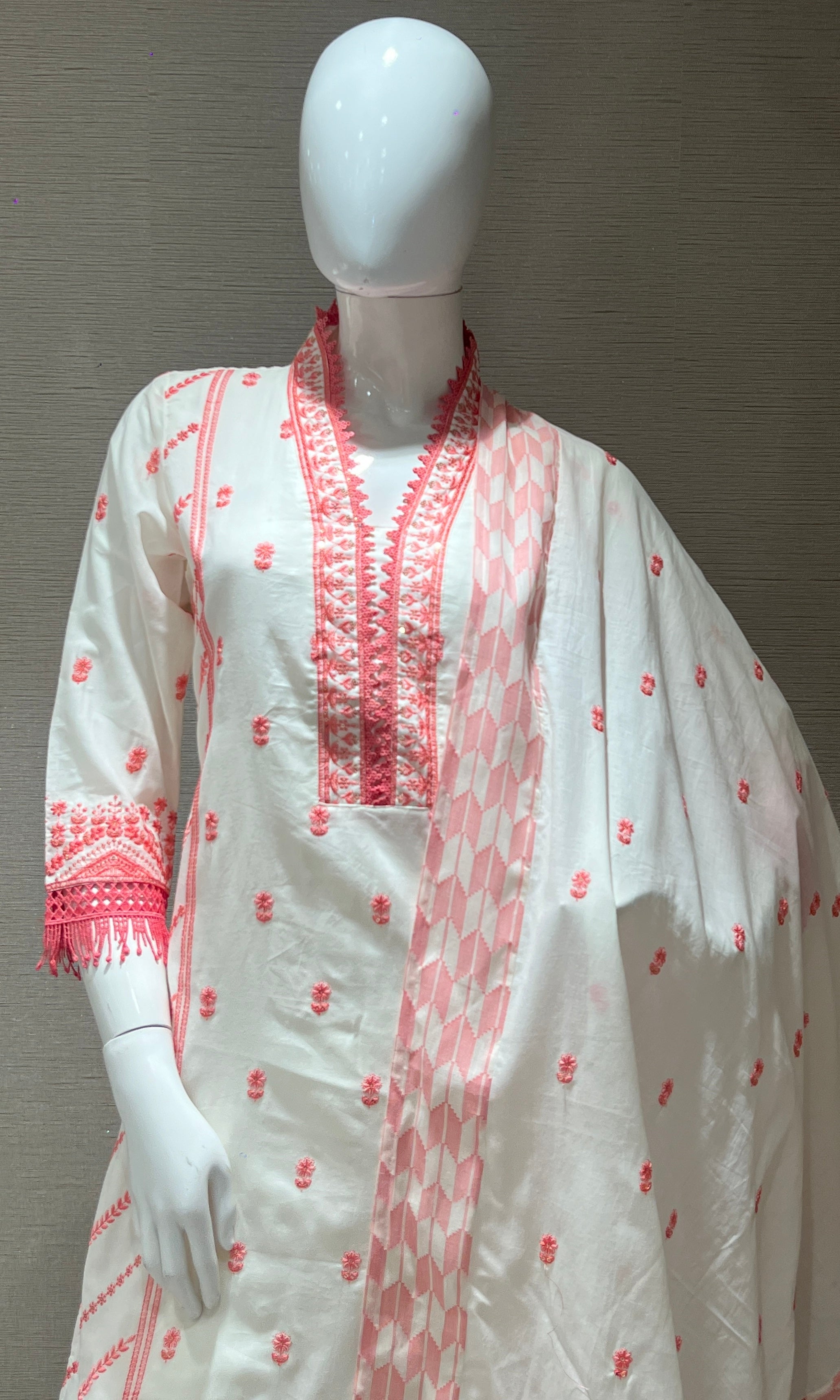 Peach kurta set