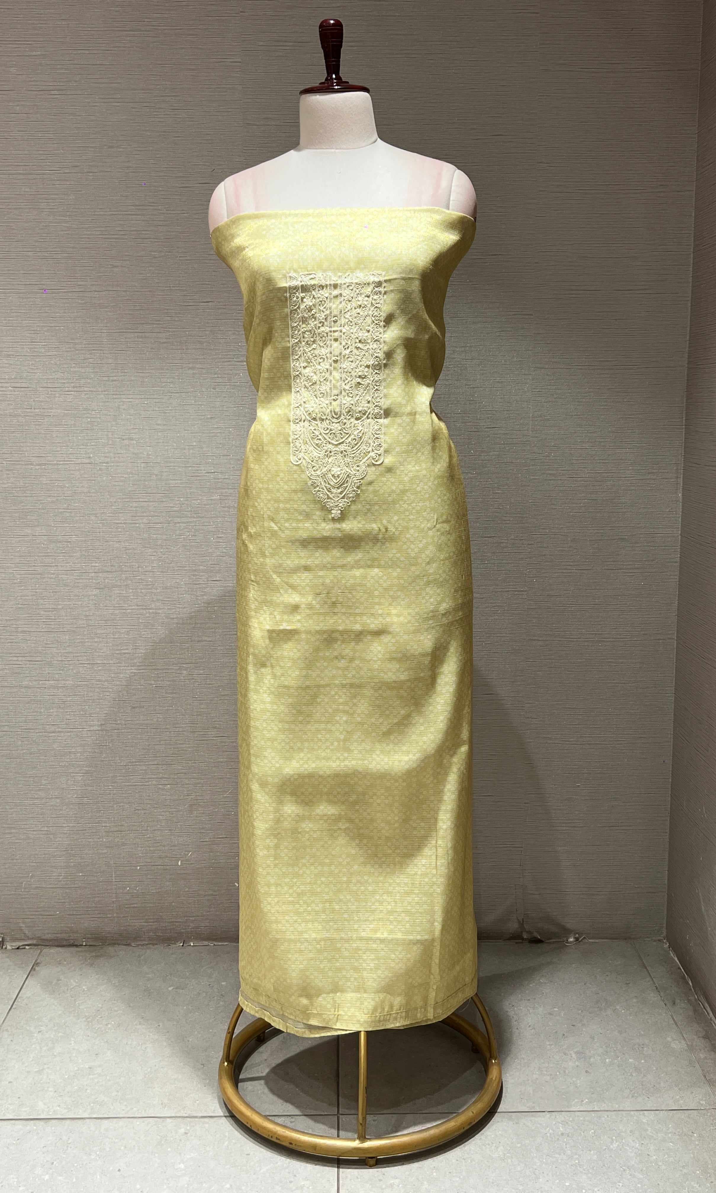 PISTA GREEN  DRESS MATERIAL