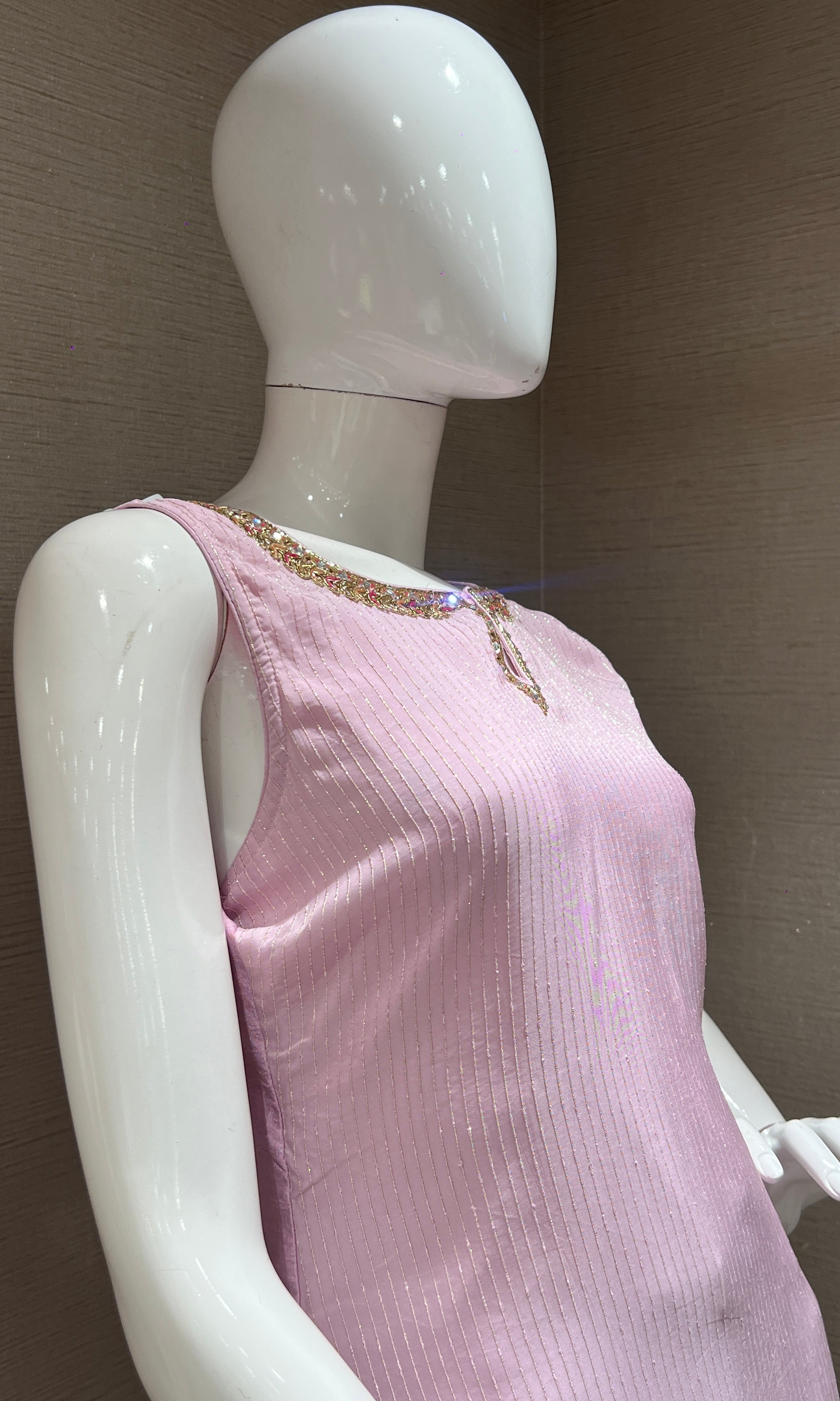 Baby pink kurta set