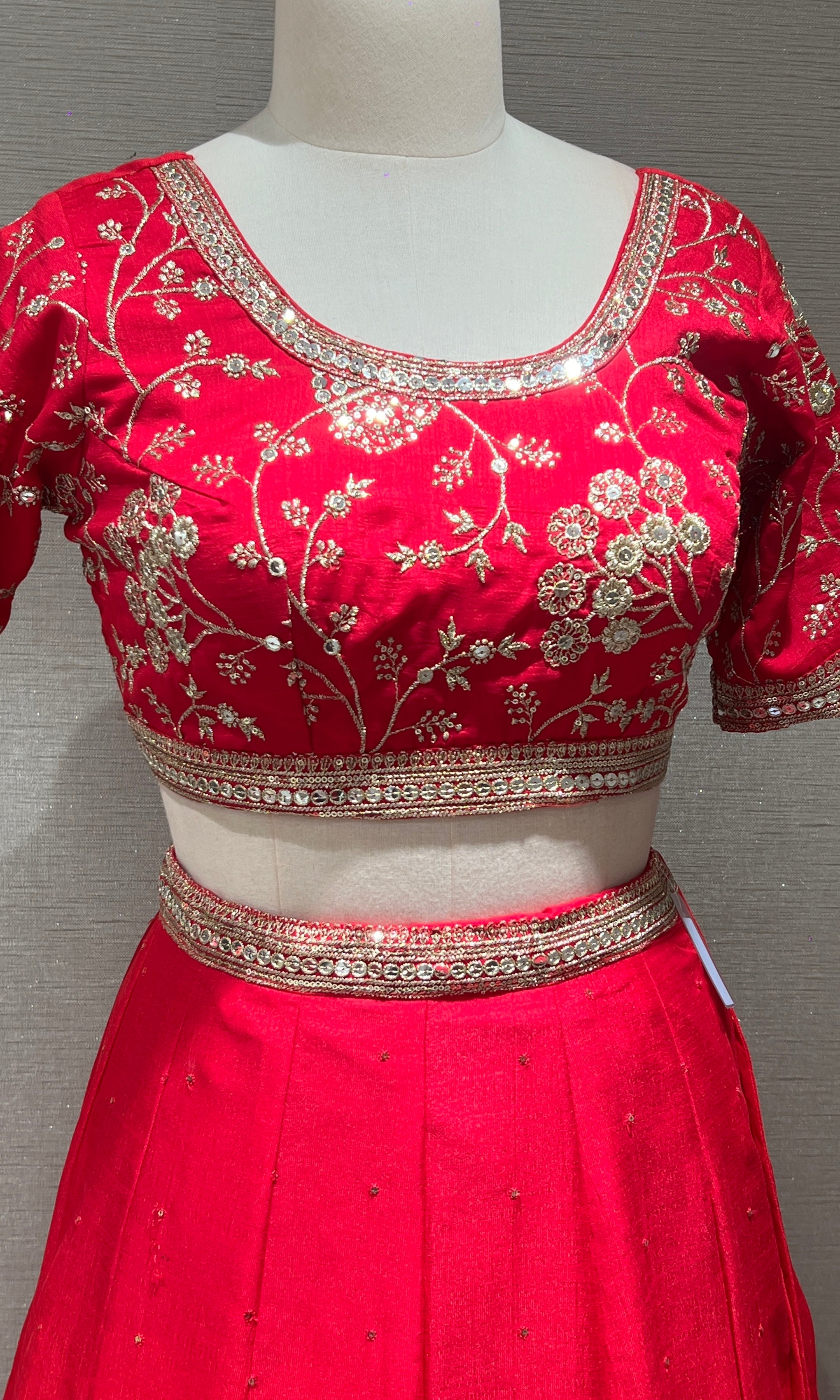 Royal Rani Pink EMBROIDERED Lehenga