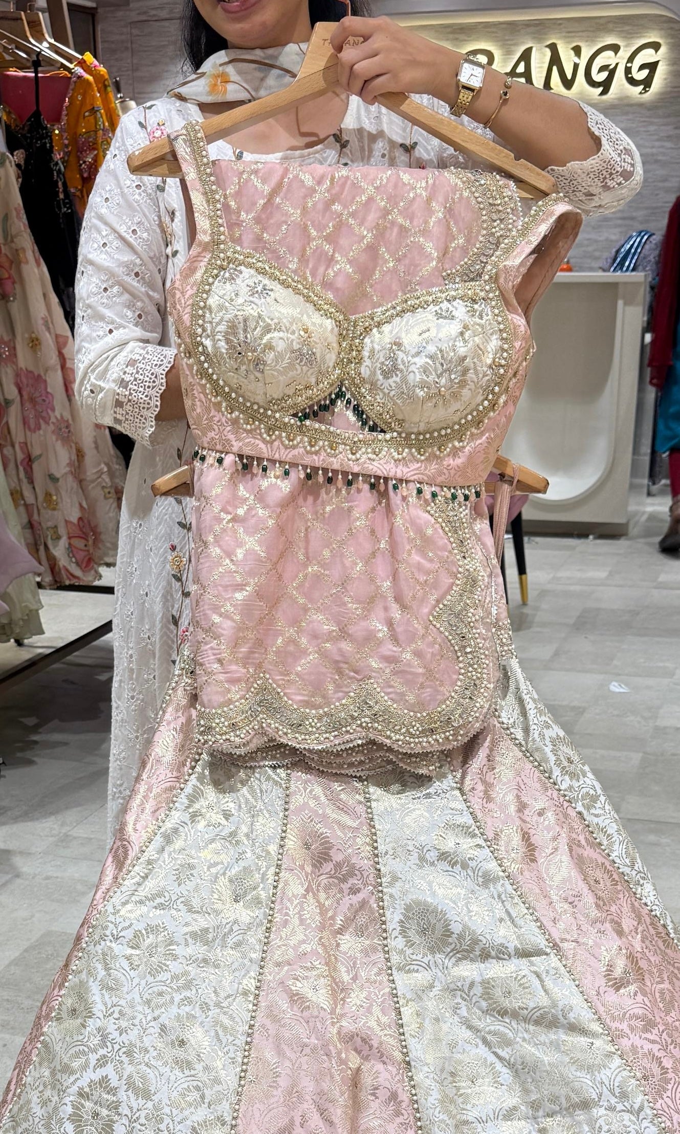 Baby pink Lehenga